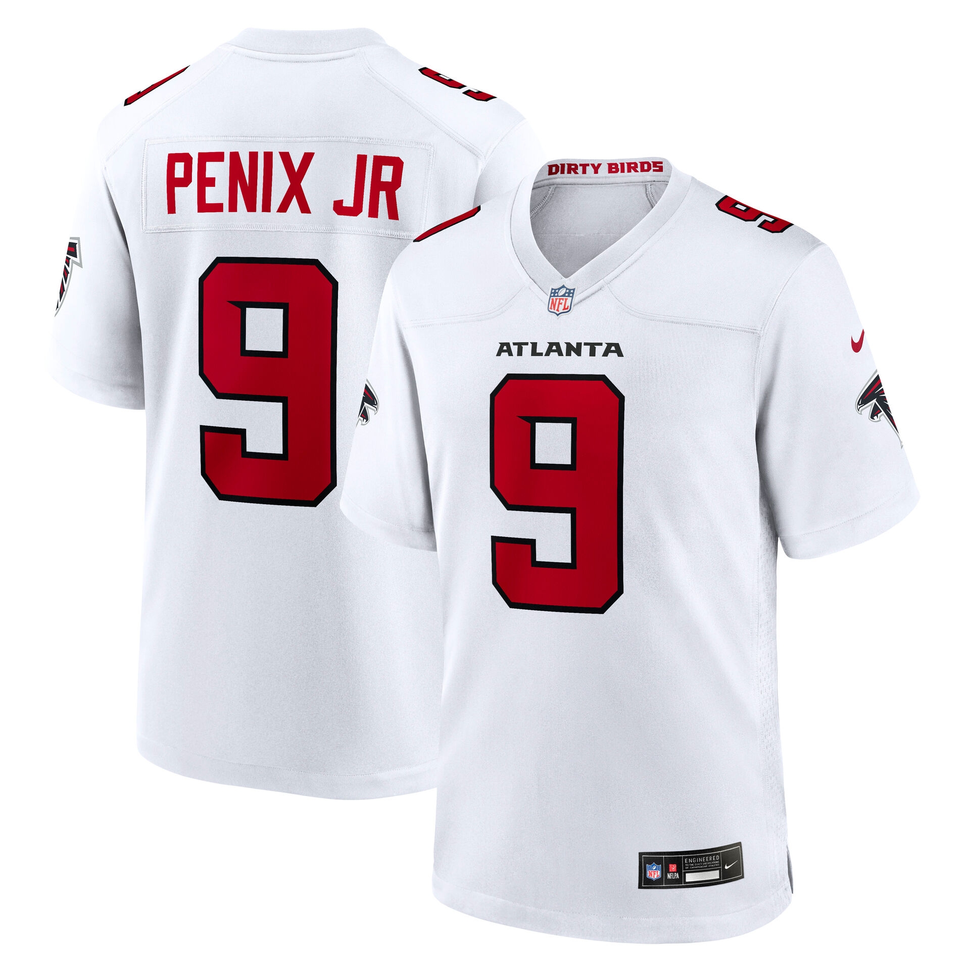 Michael Penix Jr. #9 Atlanta Falcons 2026 Game NFL Jersey White