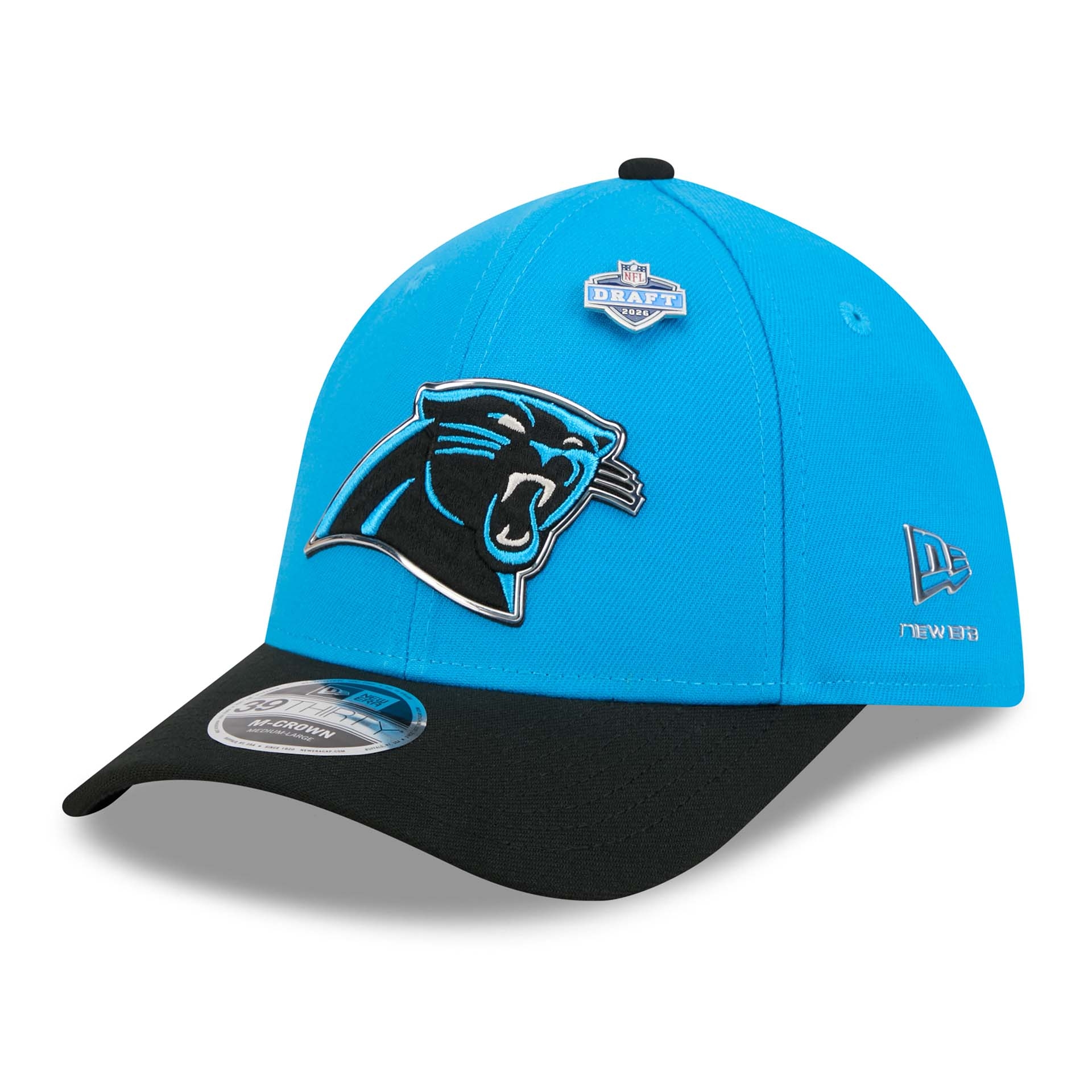Carolina Panthers 2026 NFL Draft 39THIRTY M-Crown Flex Cap