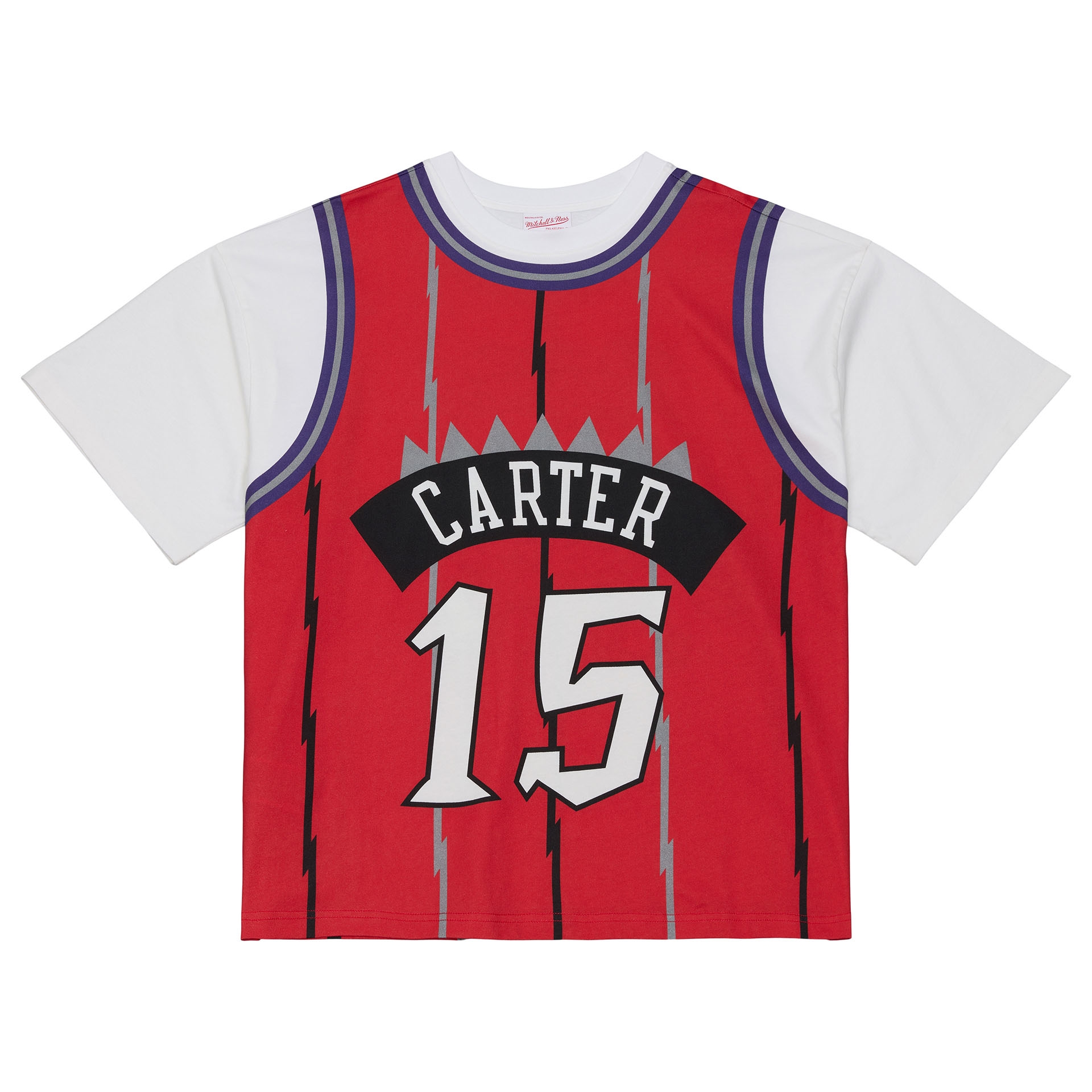 Vince Carter #15 Toronto Raptors Backward Jersey T-Shirt Rot