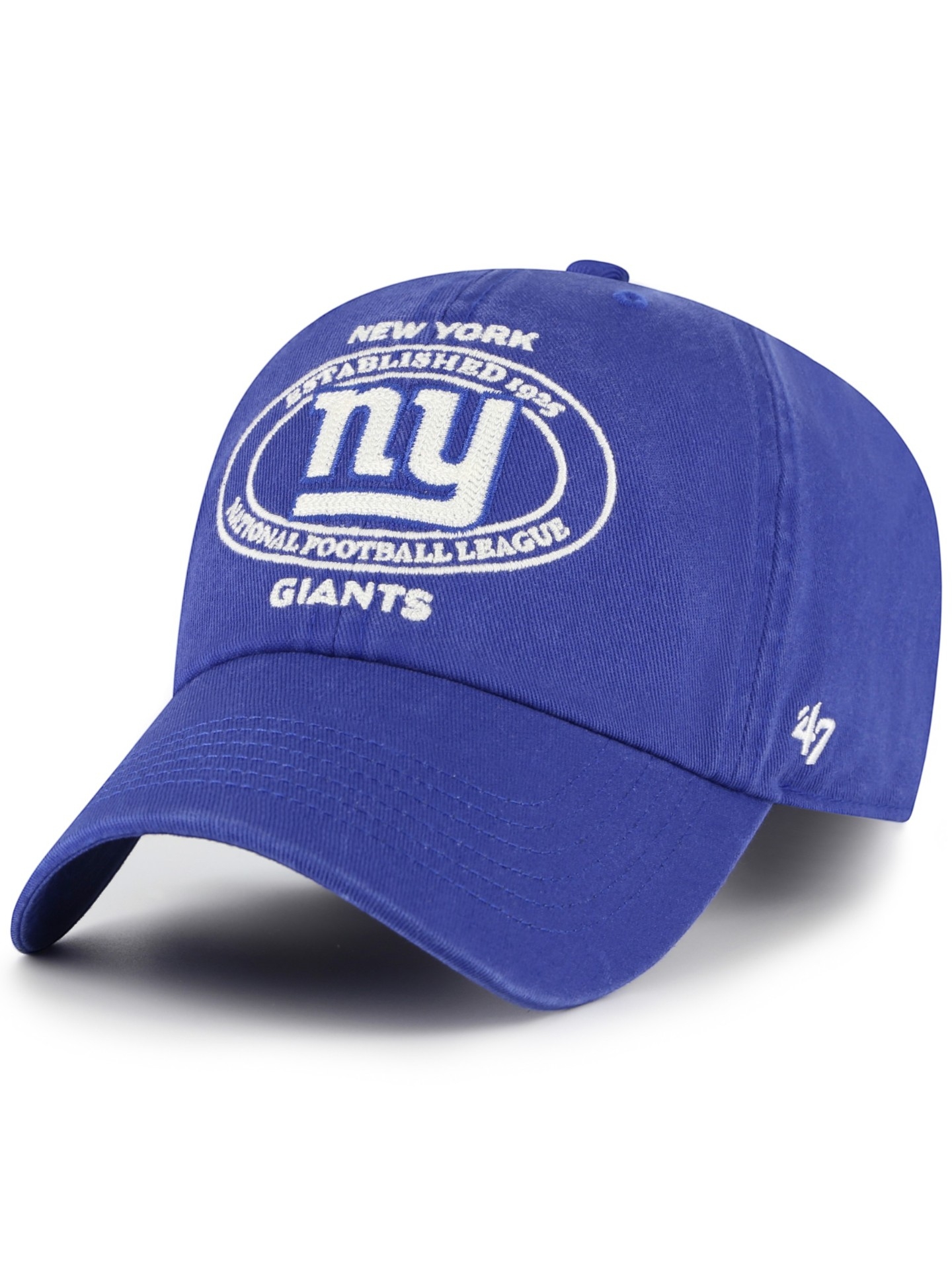 New York Giants Circle Tone Clean Up Adjustable NFL Cap Blau