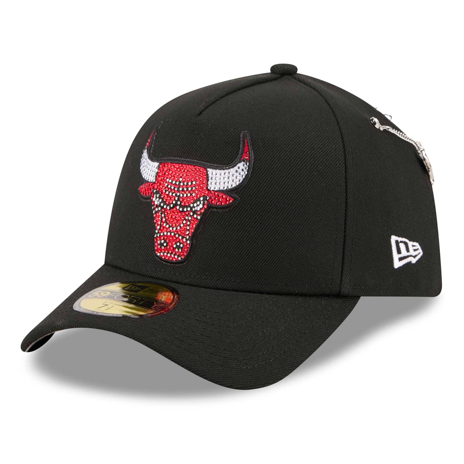Chicago Bulls 2026 NBA Draft On-Stage Crystal 59FORTY A-Frame Fitted Cap Black