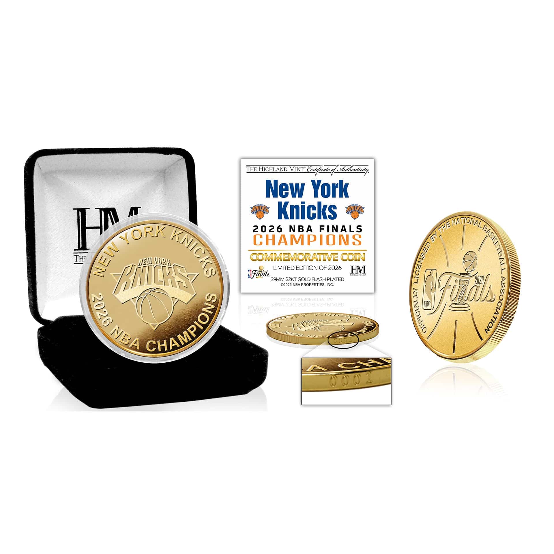 New York Knicks 2026 NBA Champions Gold Commemorative Coin