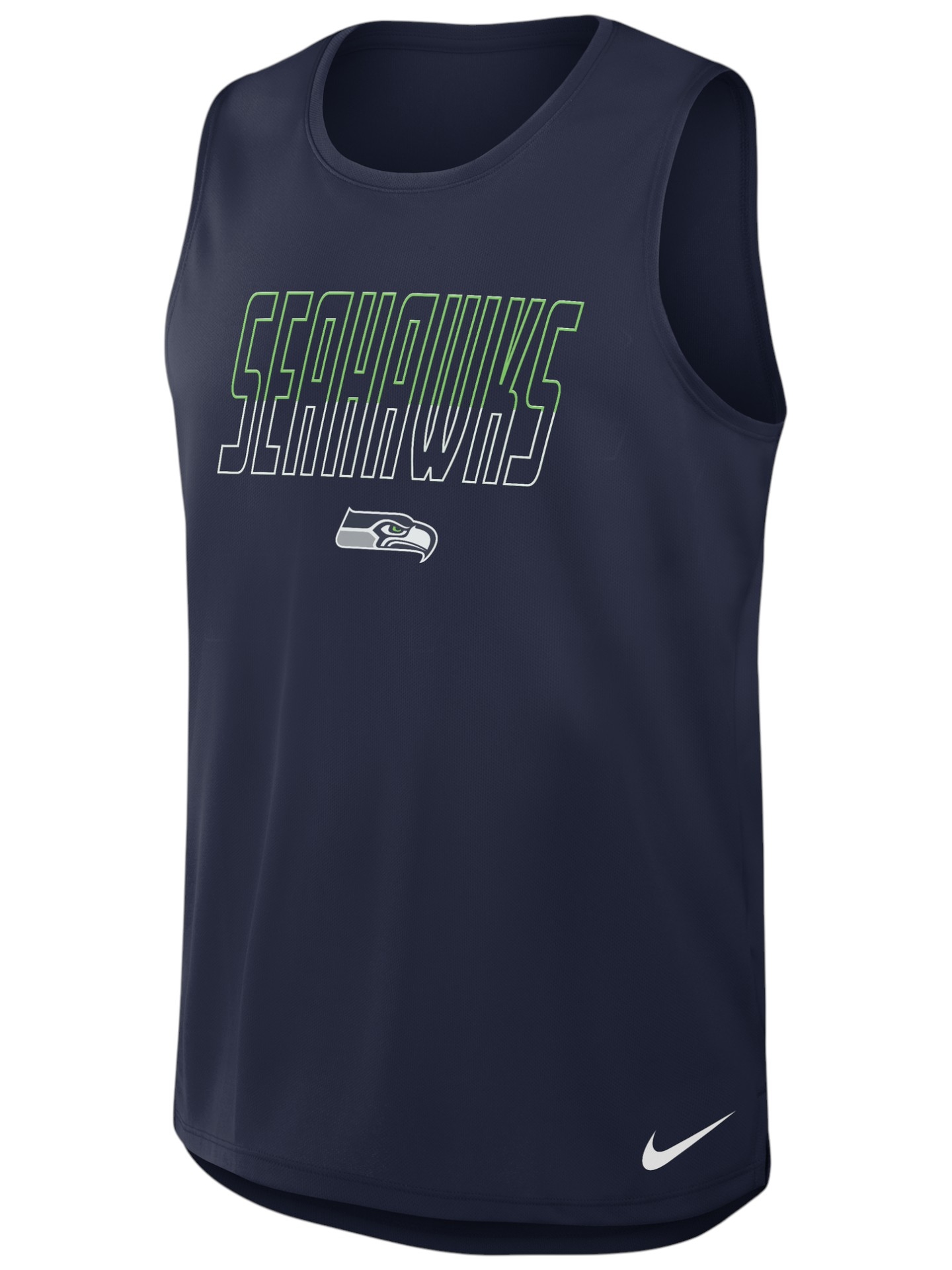 Seattle Seahawks Miler Dri-FIT NFL Muscle Tank Top Navy