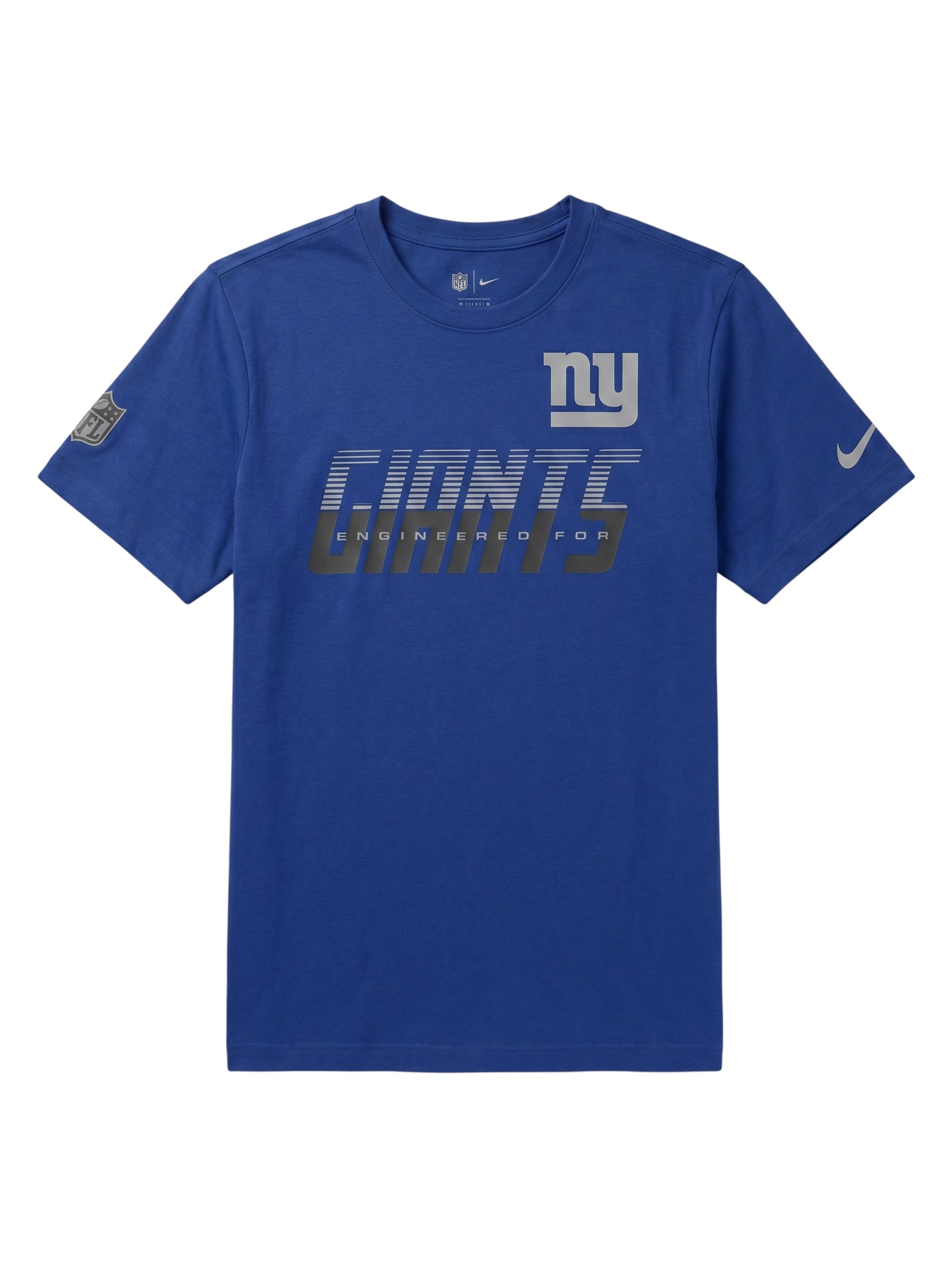 New York Giants 2026 NFL Sideline Team Issue Dri-Fit T-Shirt Blau
