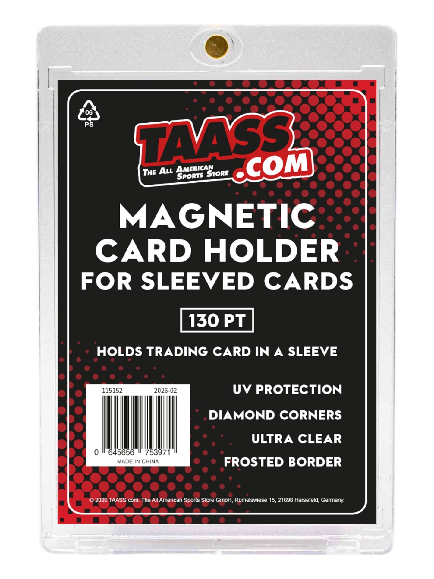 Magnetic Sleeved Card Holder - 130 pt