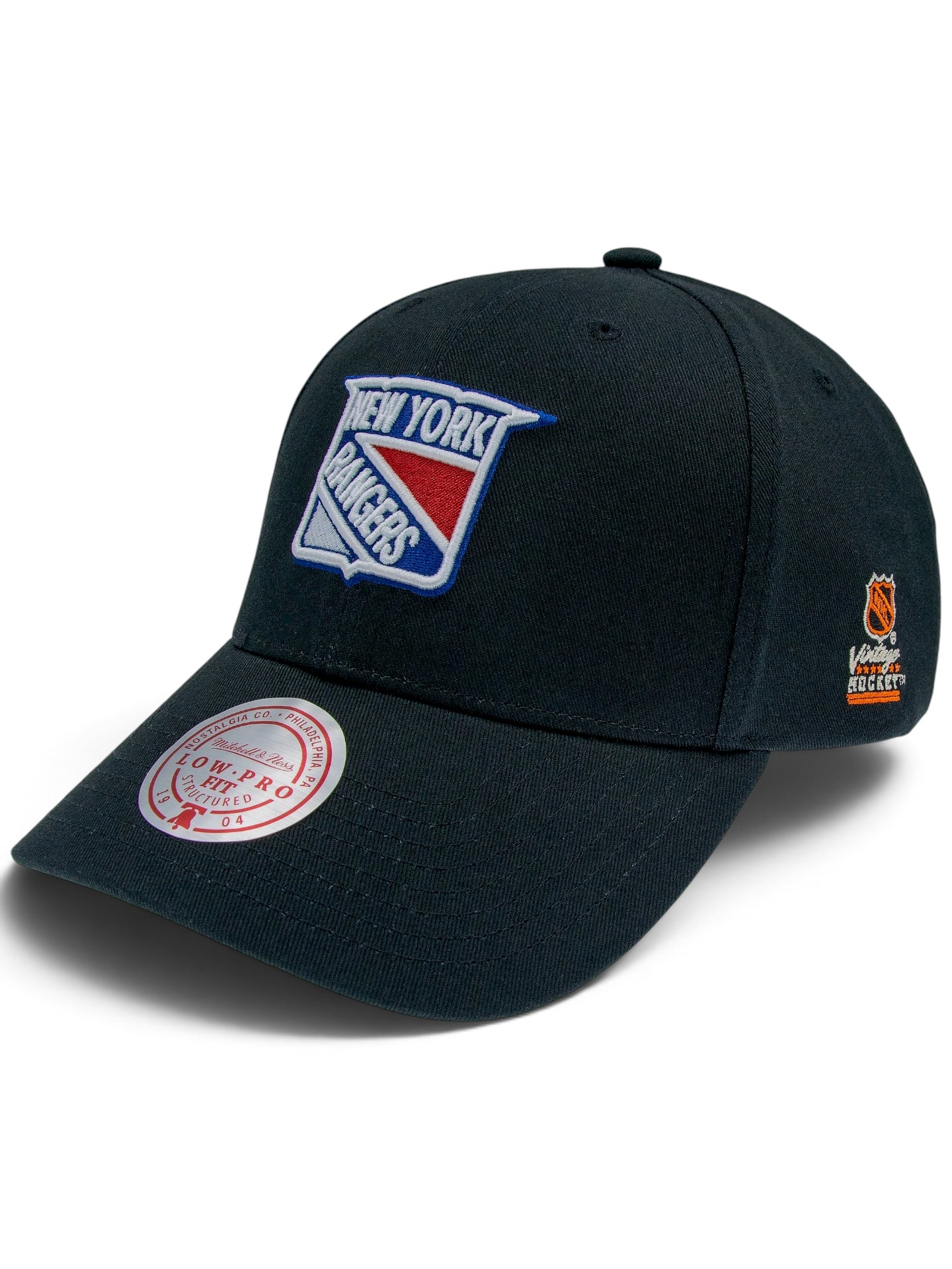 New York Rangers Vintage Hockey Low Pro Snapback NHL Cap Black