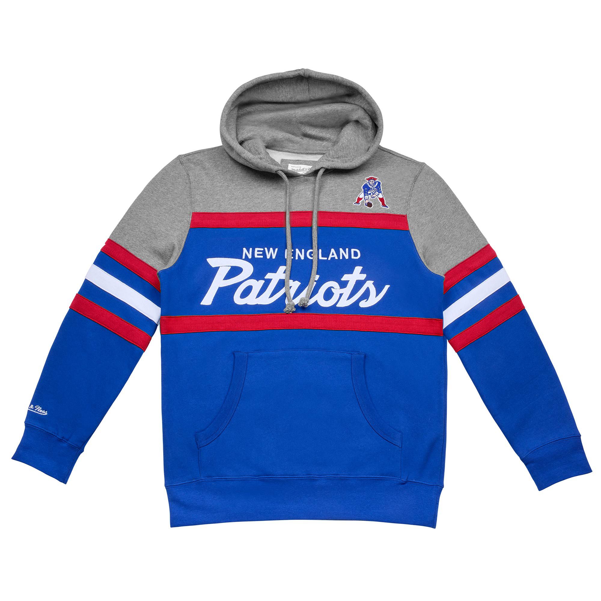 New England Patriots Head Coach Mitchell & Ness NFL Throwback Football Hoodie