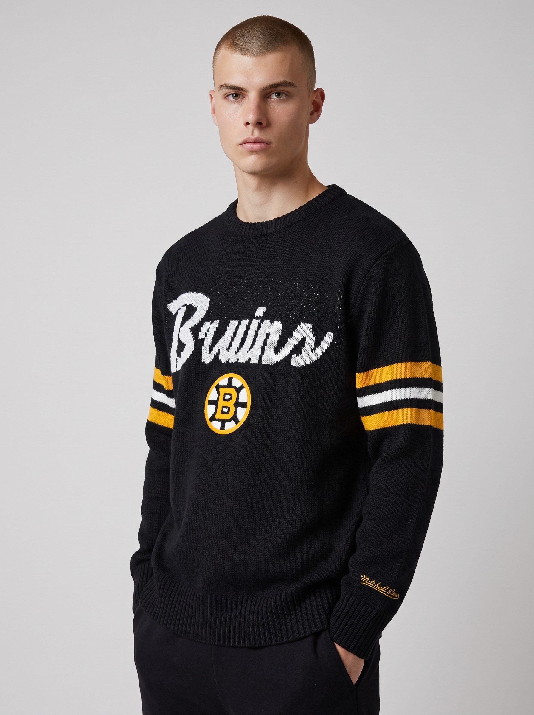 Boston Bruins NHL Head Coach Sweater Schwarz