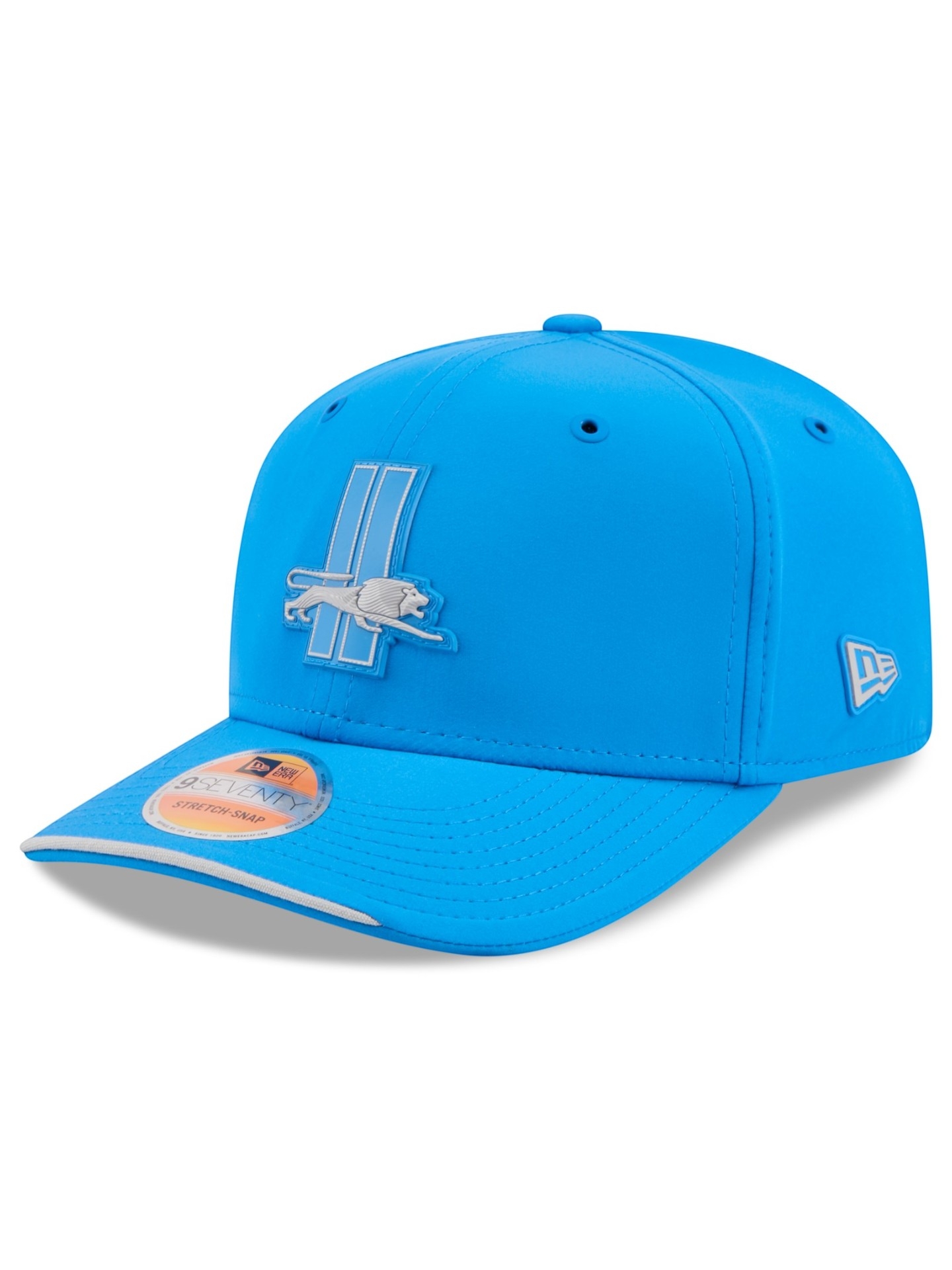 Detroit Lions Historic 2026 NFL Sideline 9SEVENTY Stretch-Snap Cap Blau