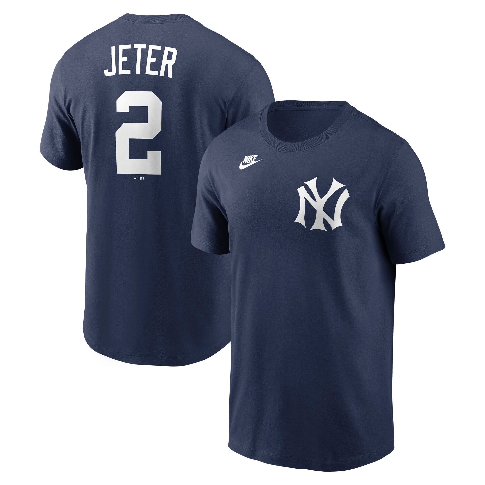 Derek Jeter #2 New York Yankees Cooperstown MLB T-Shirt Navy