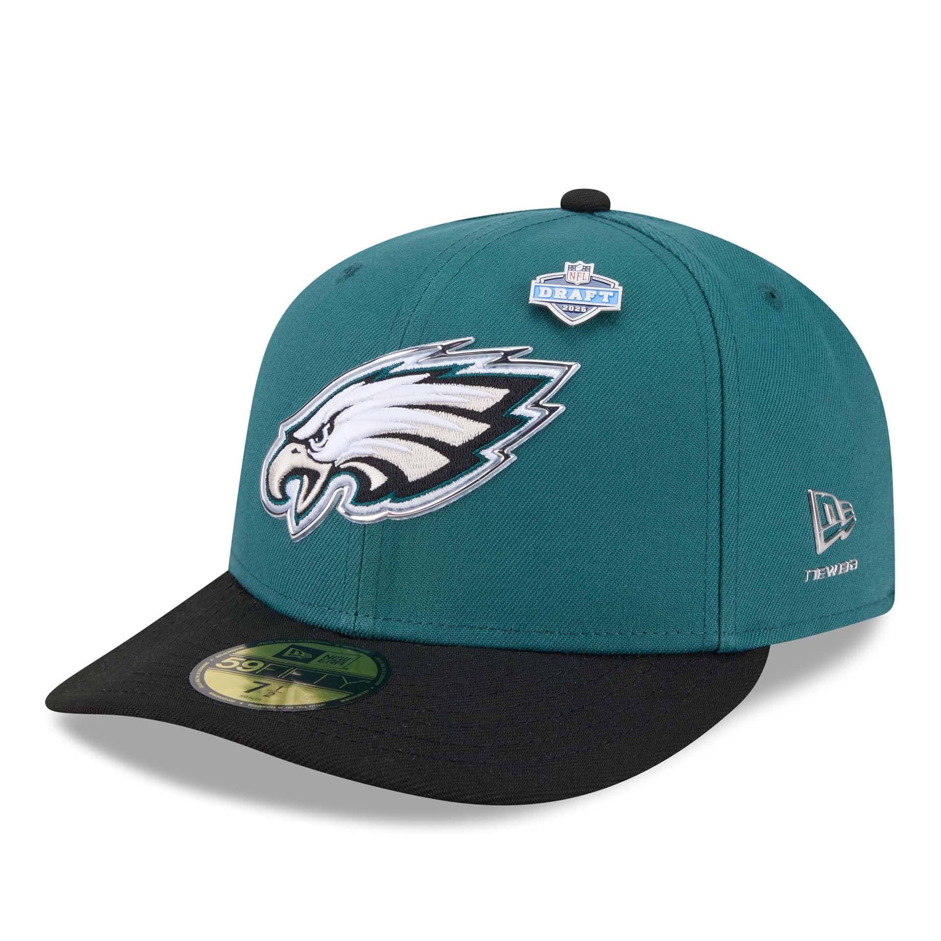 Philadelphia Eagles 2026 NFL Draft Pre-Curved 59FIFTY Fitted Cap