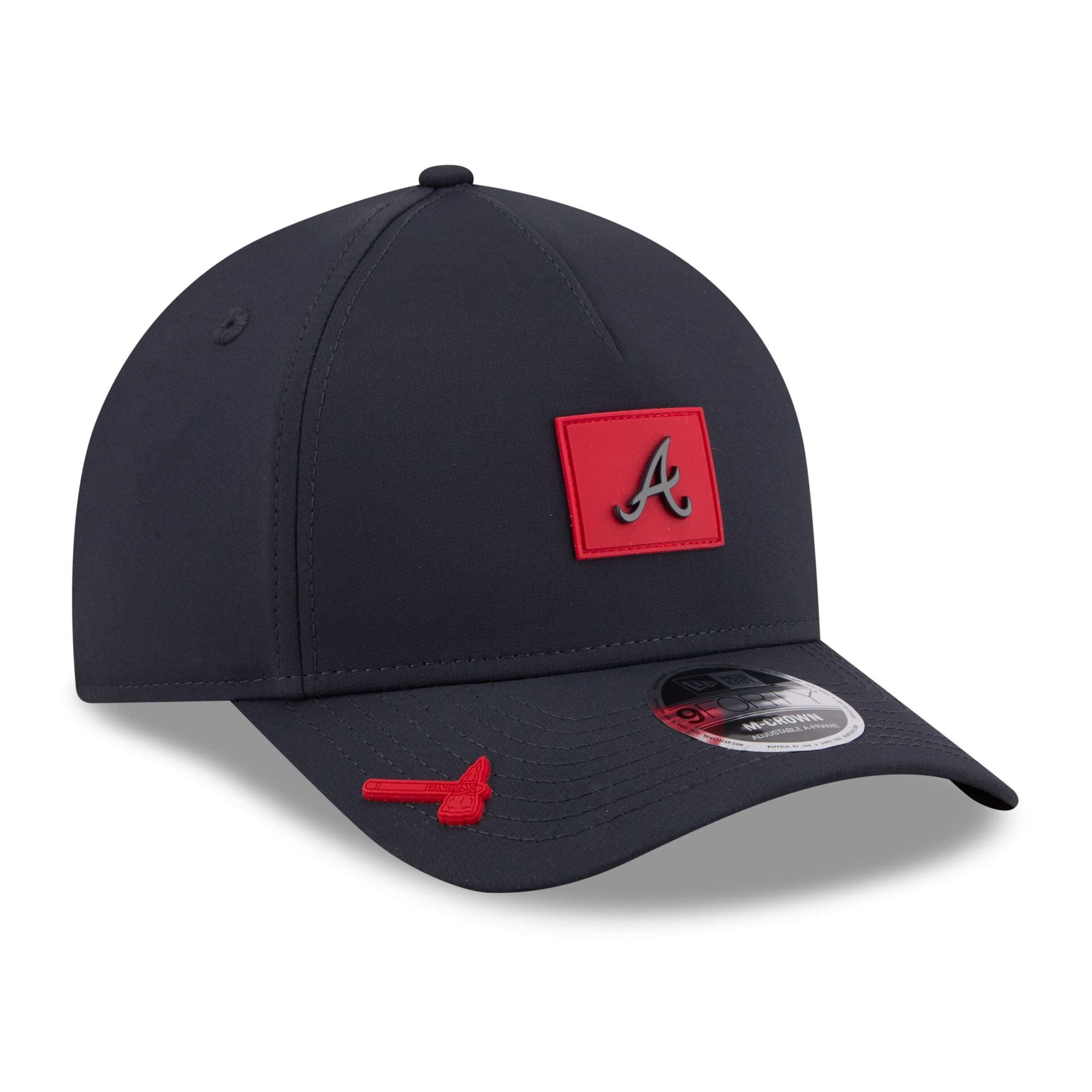 Atlanta Braves 2026 MLB Clubhouse 9FORTY M-Crown A-Frame Snapback Cap