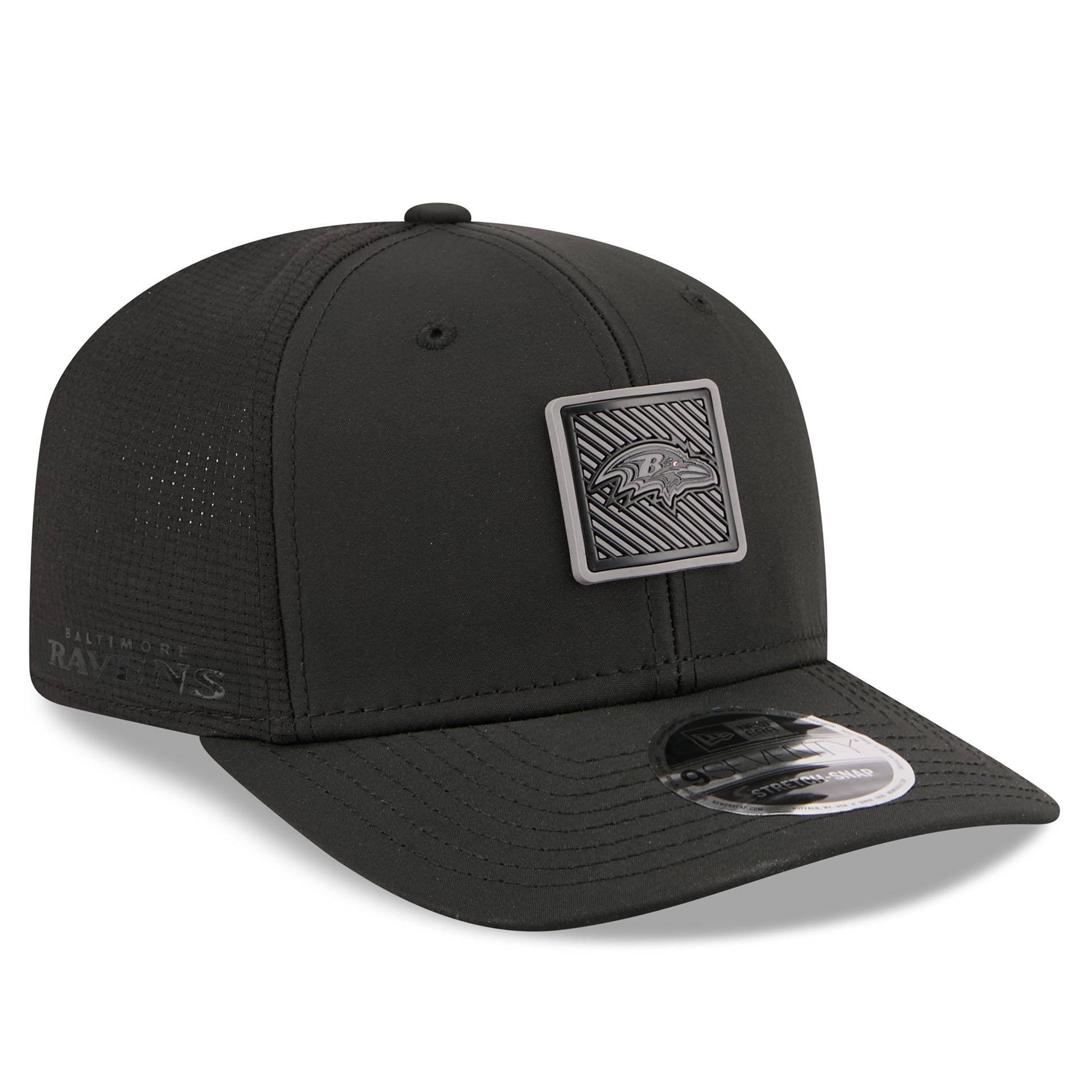 Baltimore Ravens Black 2026 NFL Training Camp 9SEVENTY Stretch-Snap Cap Schwarz