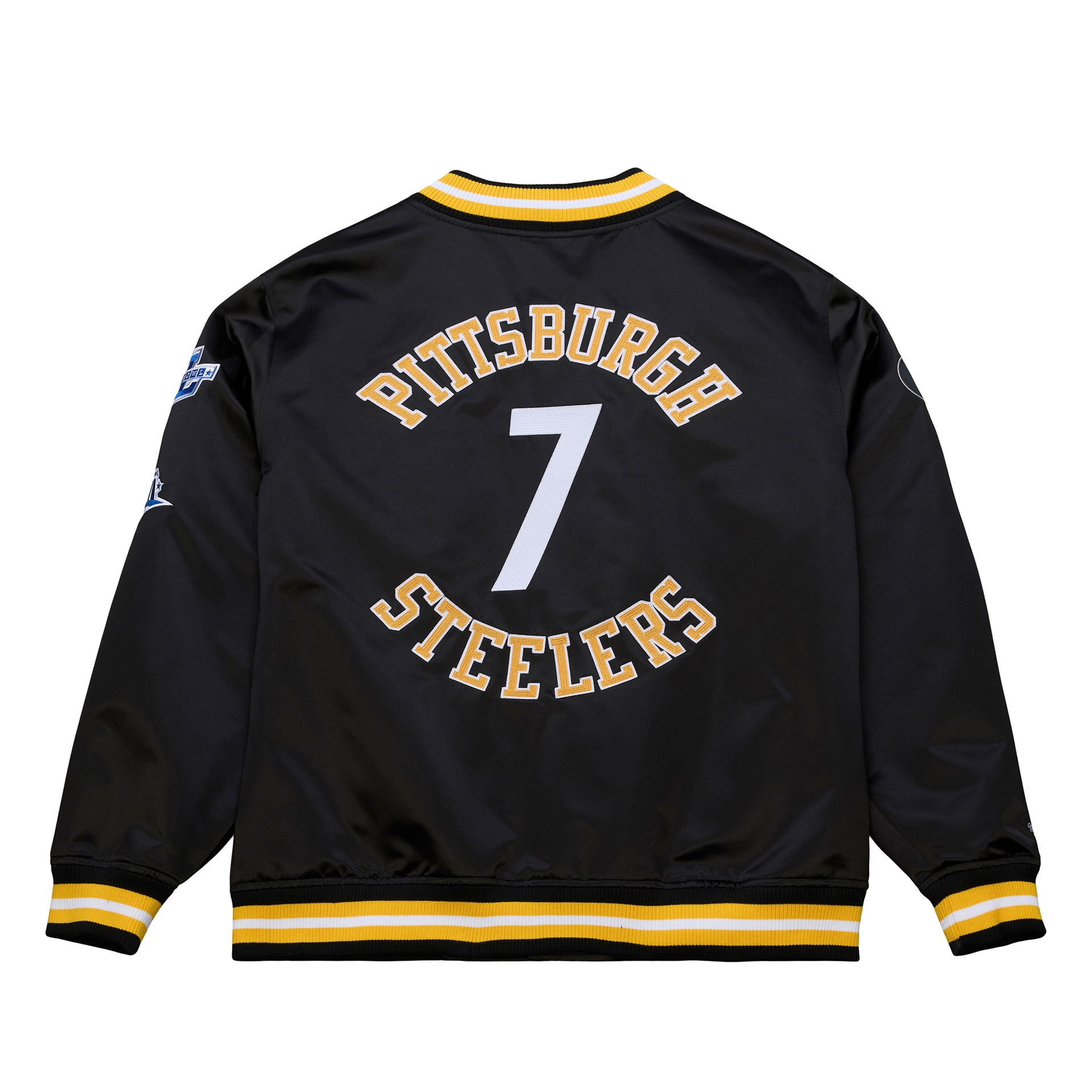 Ben Roethlisberger #7 Pittsburgh Steelers Lightweight Satin NFL Jacket Black