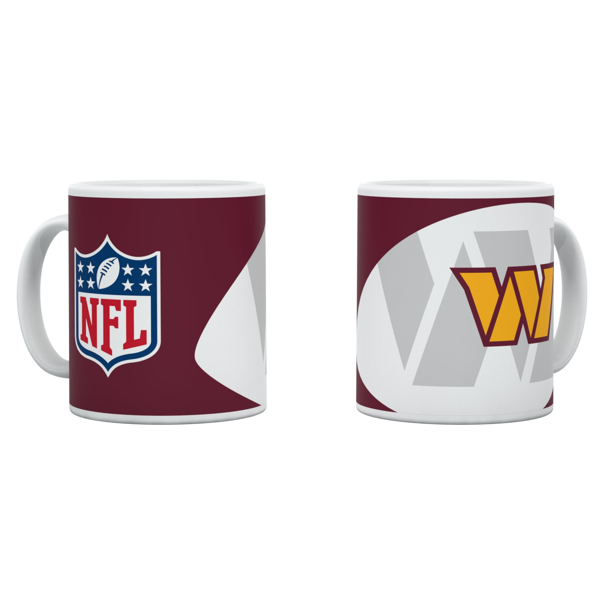 Washington Commanders Shadow Logo & Shield NFL Becher (330 ml)