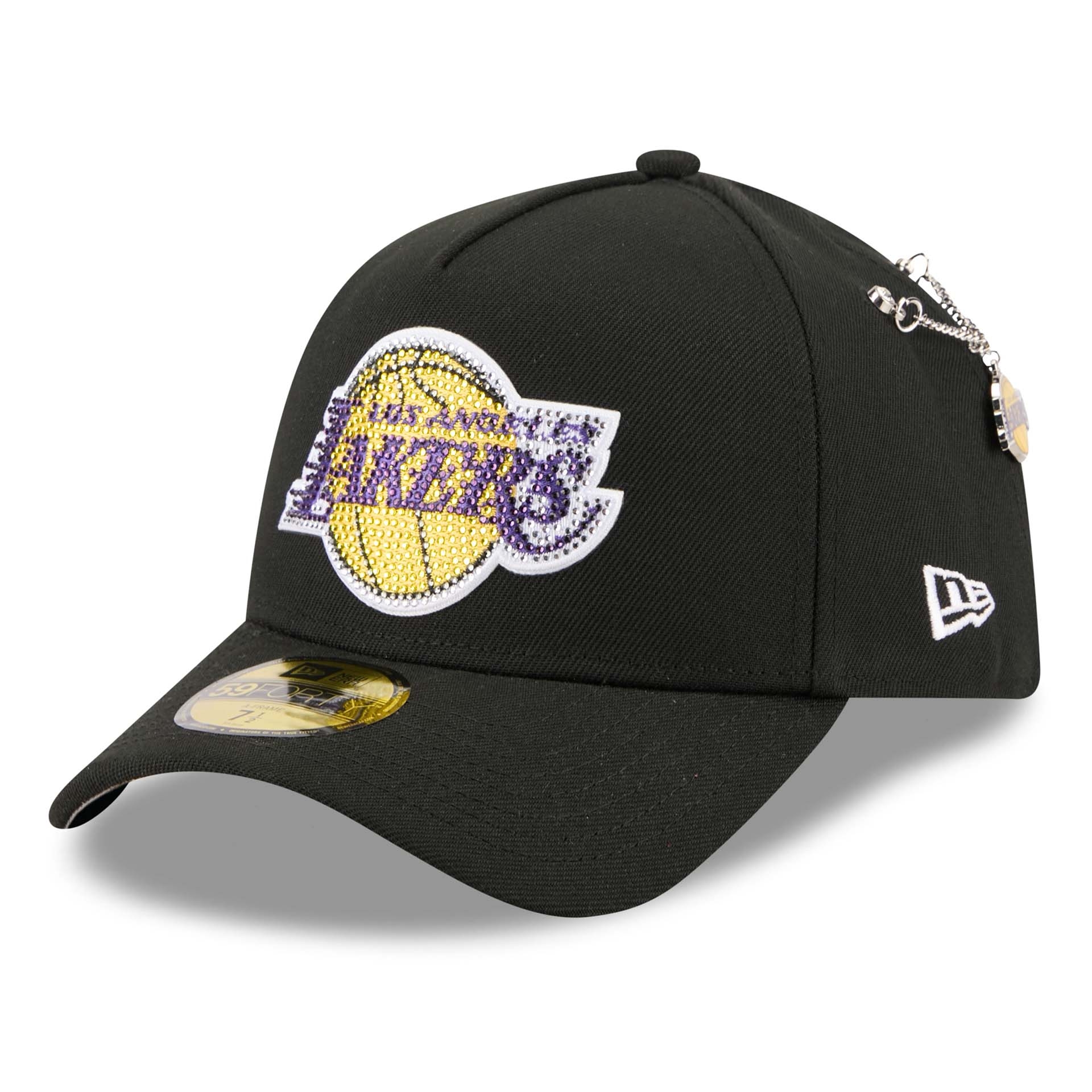 Los Angeles Lakers 2026 NBA Draft On-Stage Crystal 59FORTY A-Frame Fitted Cap Black