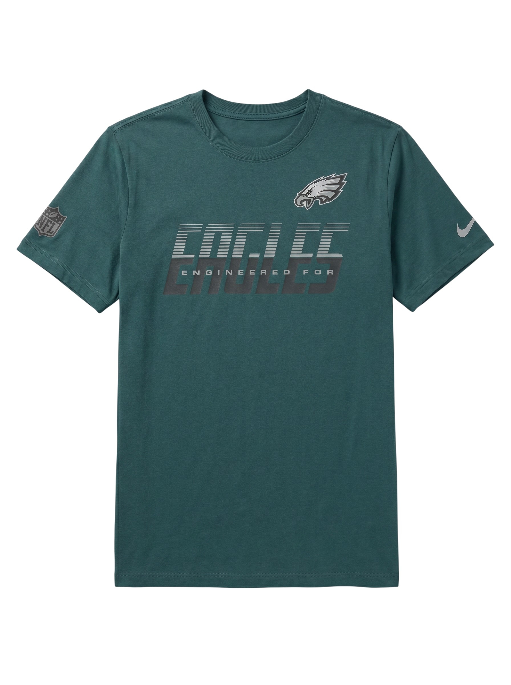Philadelphia Eagles 2026 NFL Sideline Team Issue Dri-Fit T-Shirt Grün