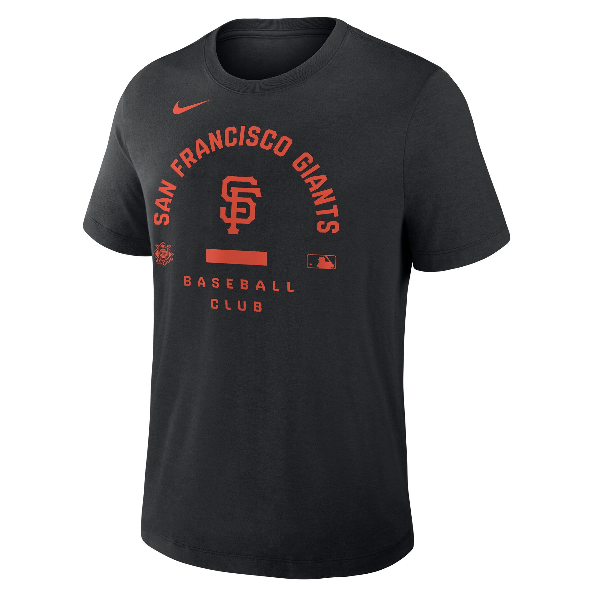San Francisco Giants Early Work 2026 MLB Authentic Tri-Blend T-Shirt Schwarz