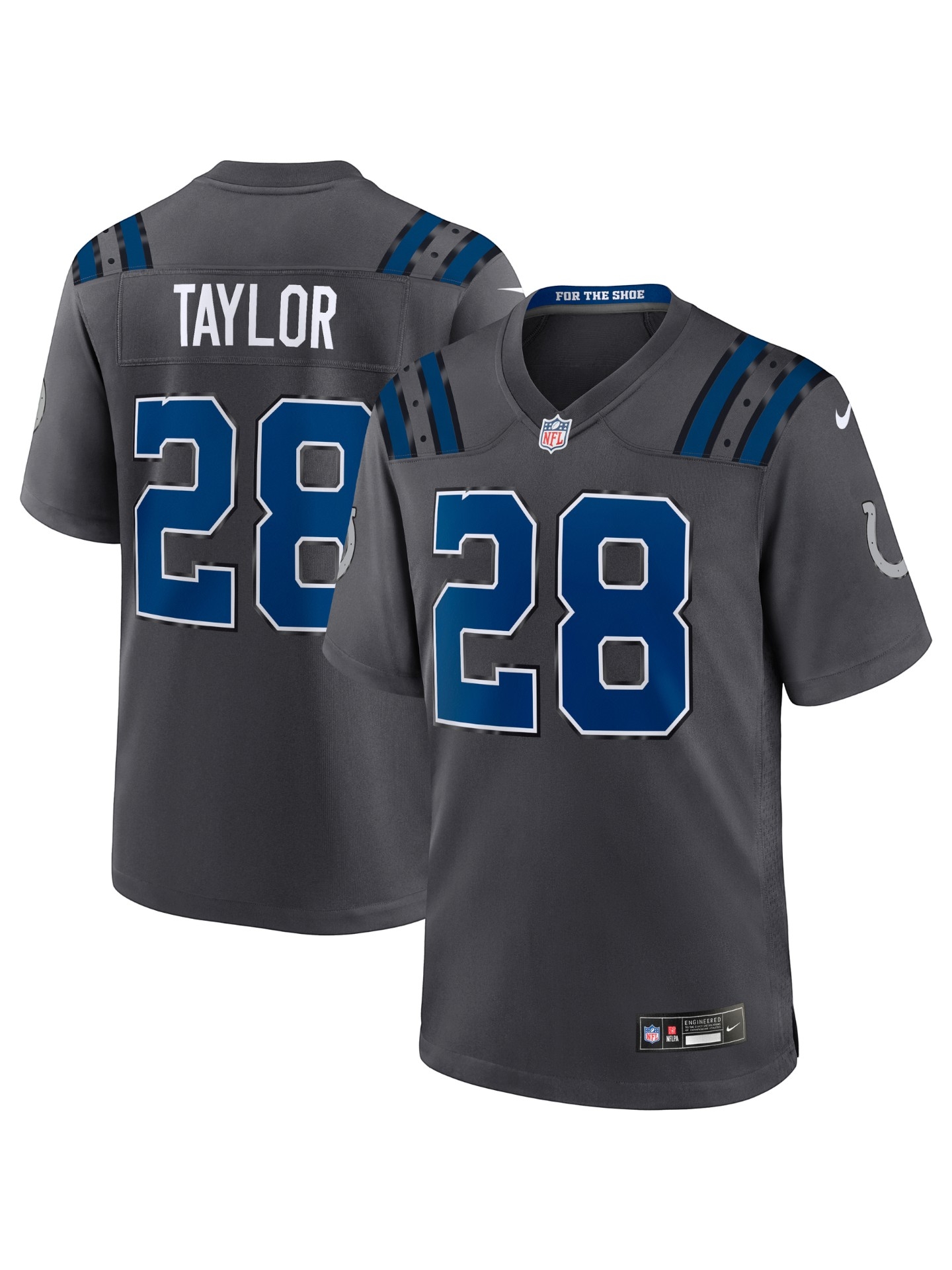Jonathan Taylor #28 Indianapolis Colts 2026 Rivalries Game NFL Jersey Anthracite