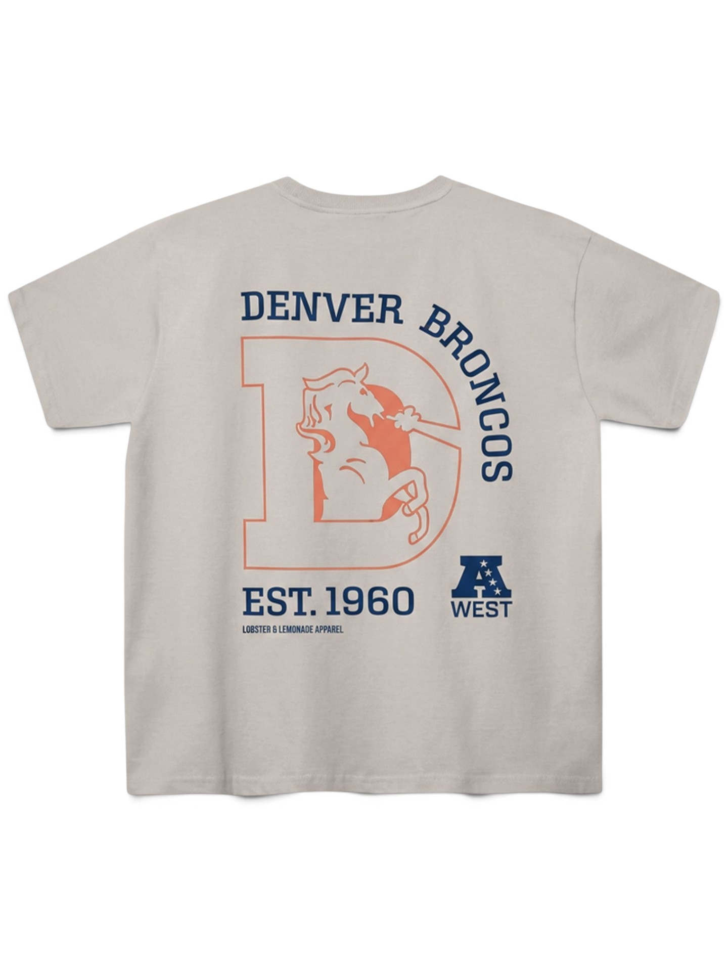 Denver Broncos L&L '89 Classics NFL T-Shirt Beige