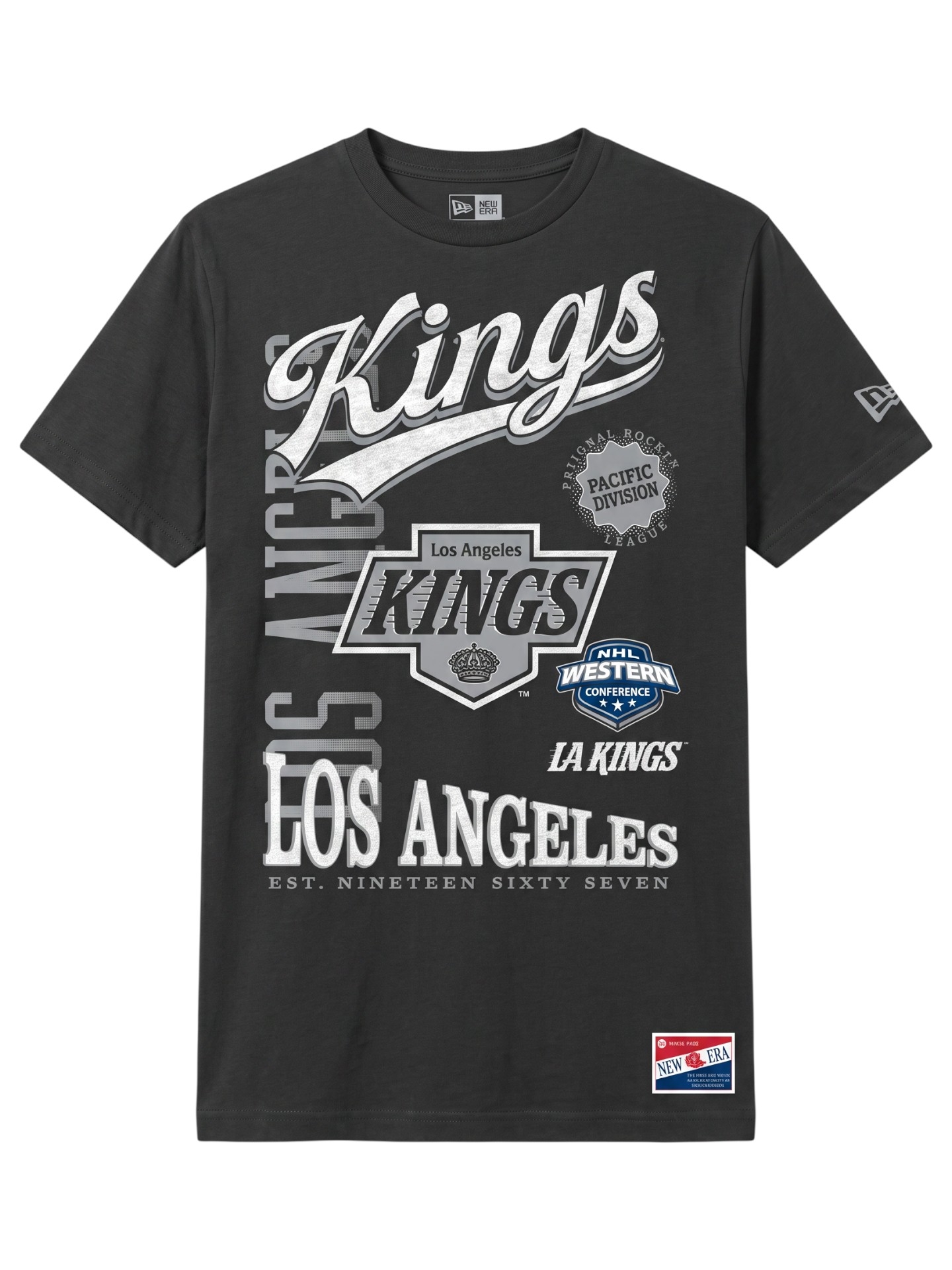 Los Angeles Kings Division Oversized NHL T-Shirt Dunkelgrau