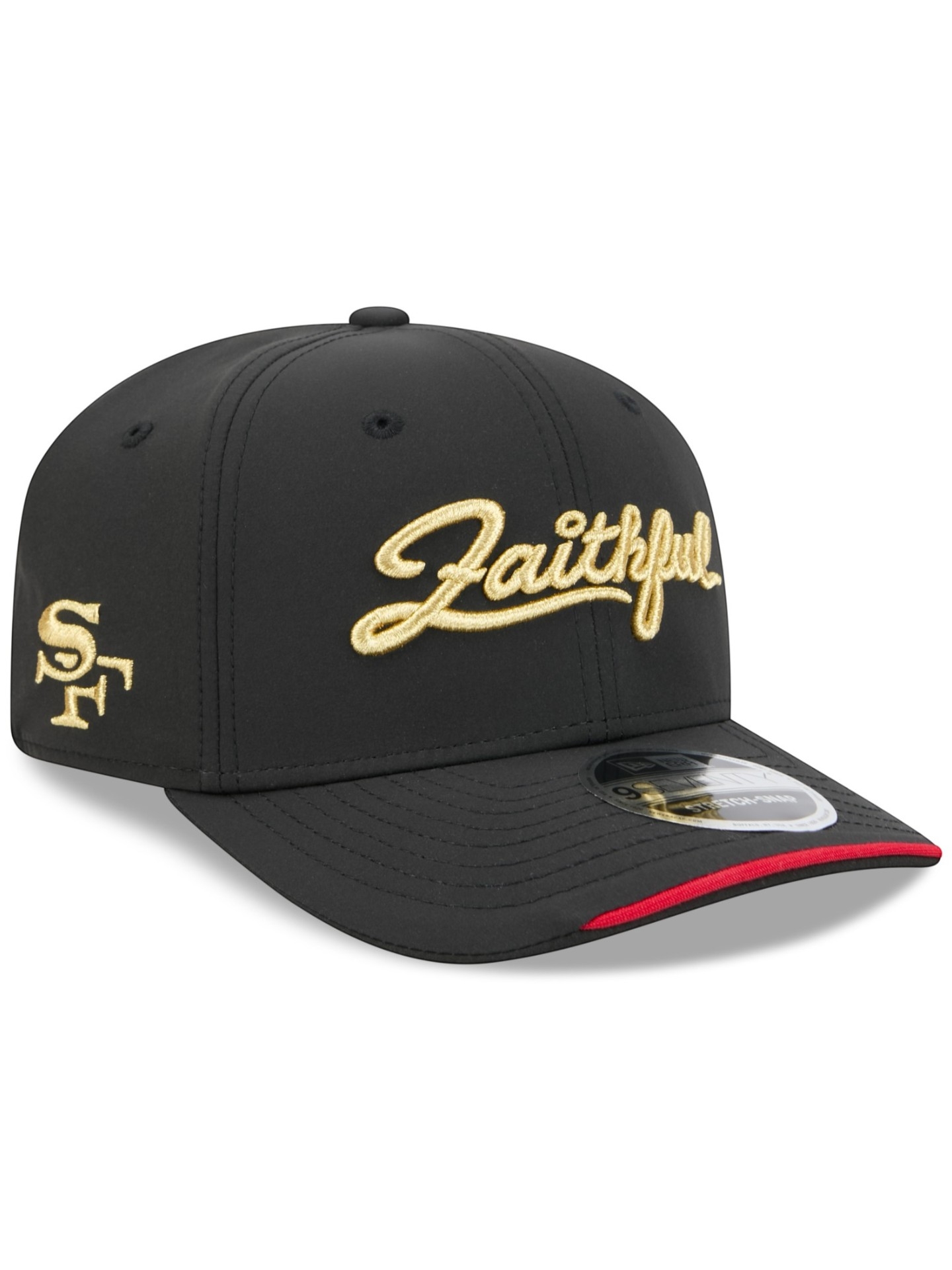 San Francisco 49ers 2026 NFL Rivalries Sideline 9SEVENTY Stretch-Snap Cap Black