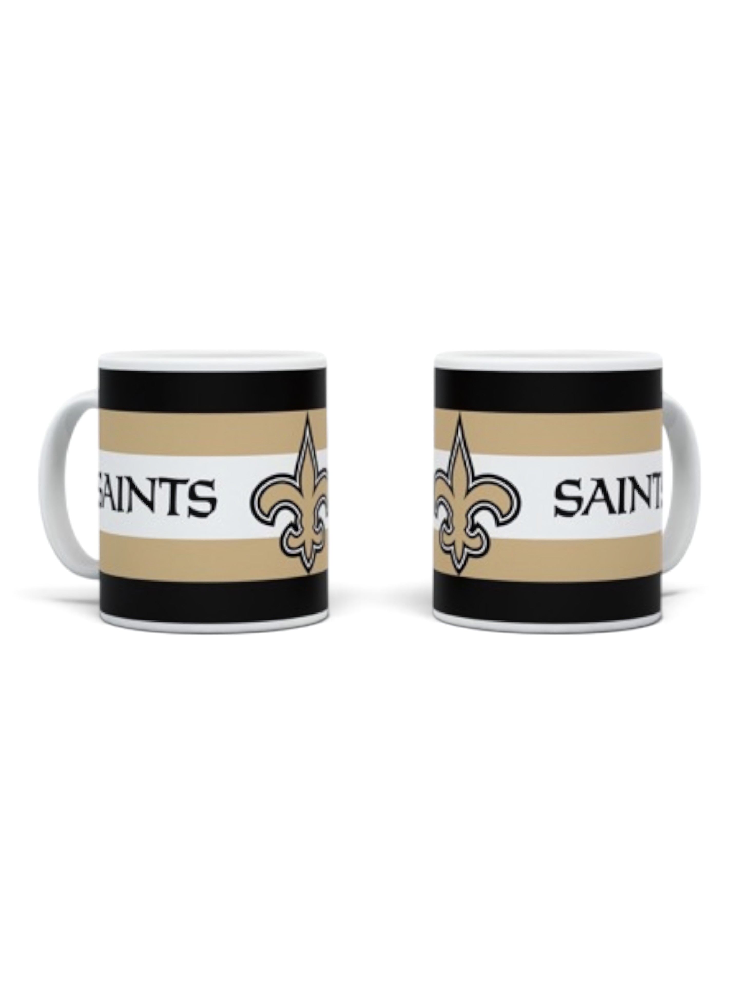 New Orleans Saints Stripe Logo NFL Becher (330 ml)
