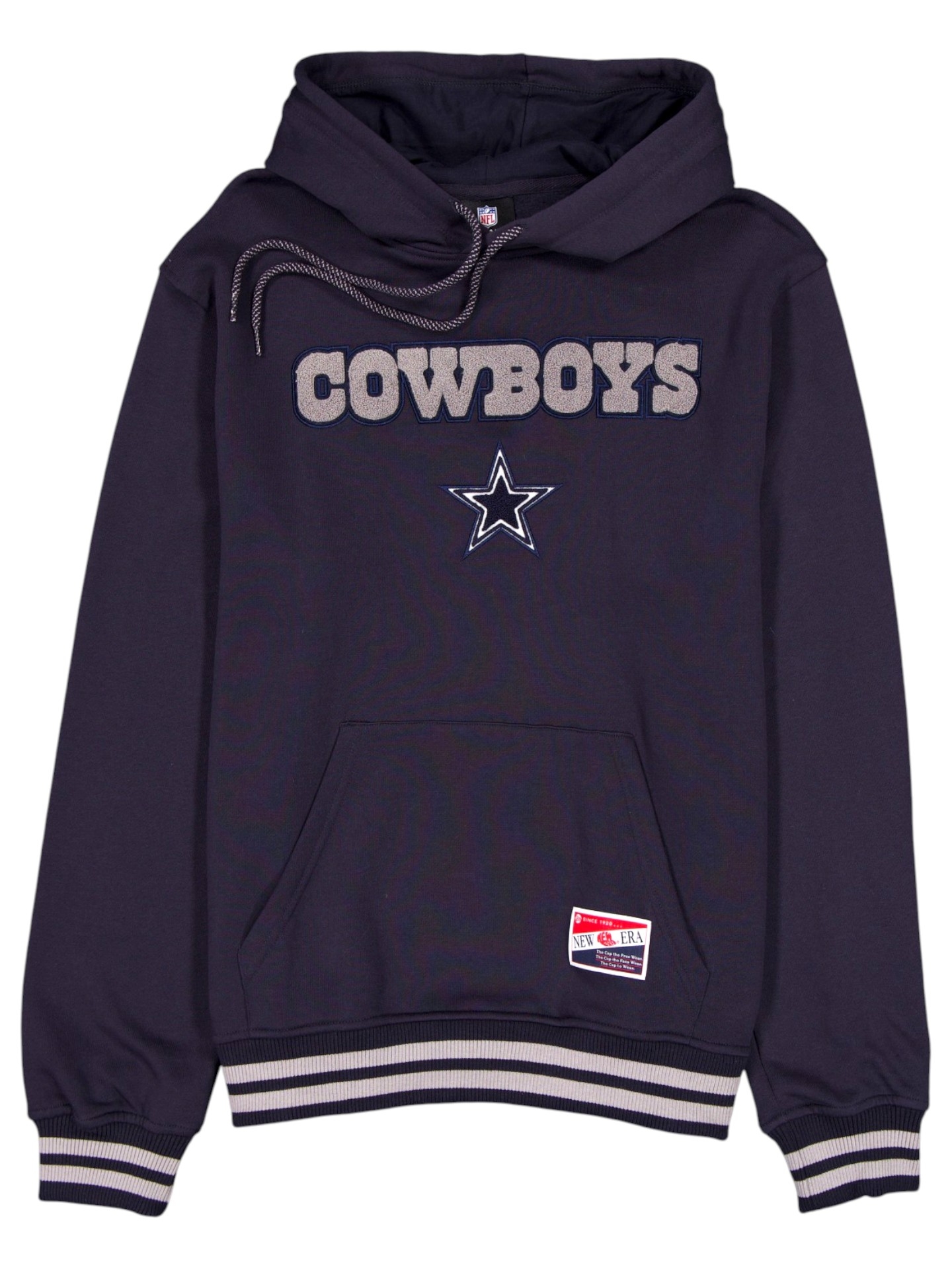 Dallas Cowboys Felt Logo Throwback NFL Hoodie Navy