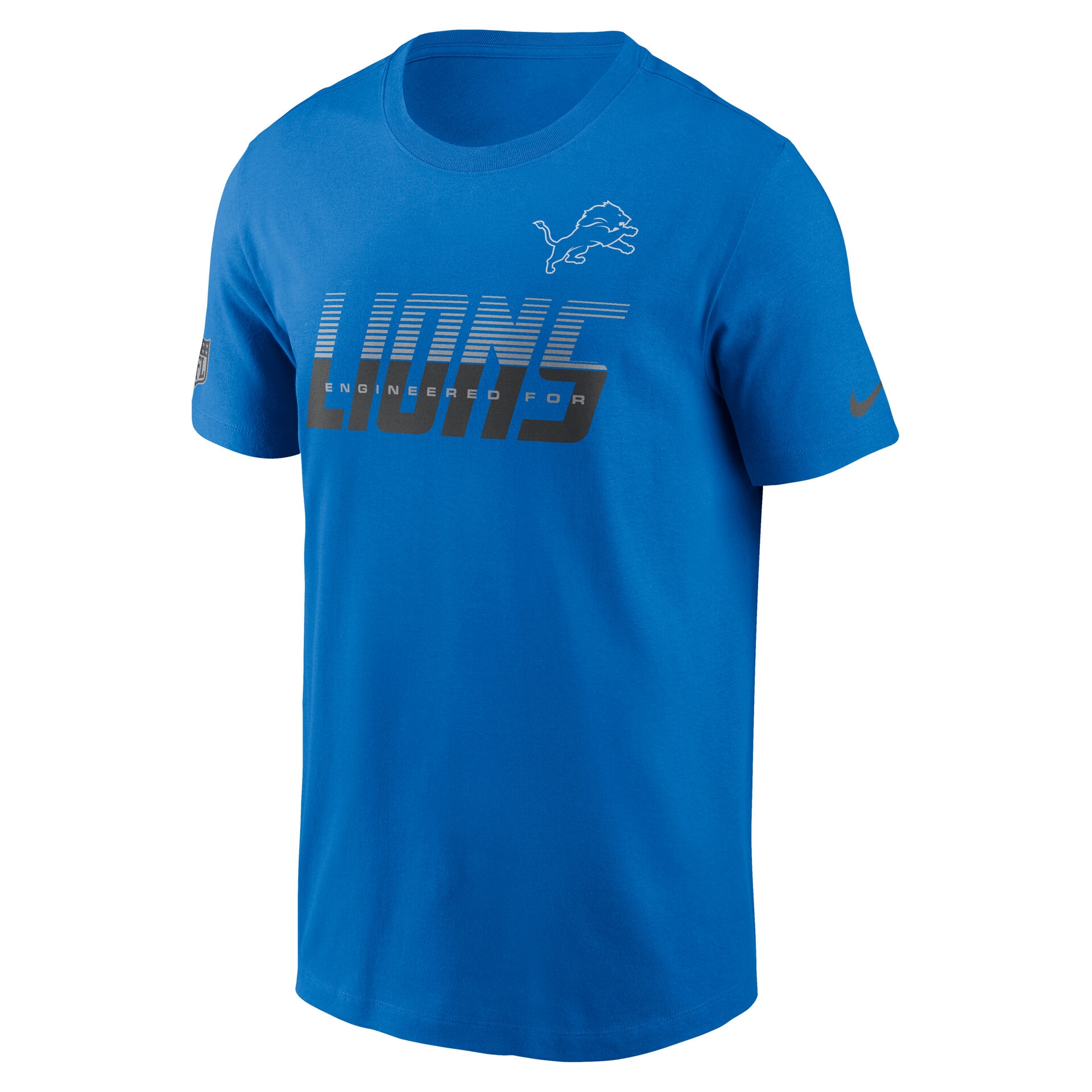 Detroit Lions 2026 NFL Sideline Team Issue Dri-Fit T-Shirt Blau