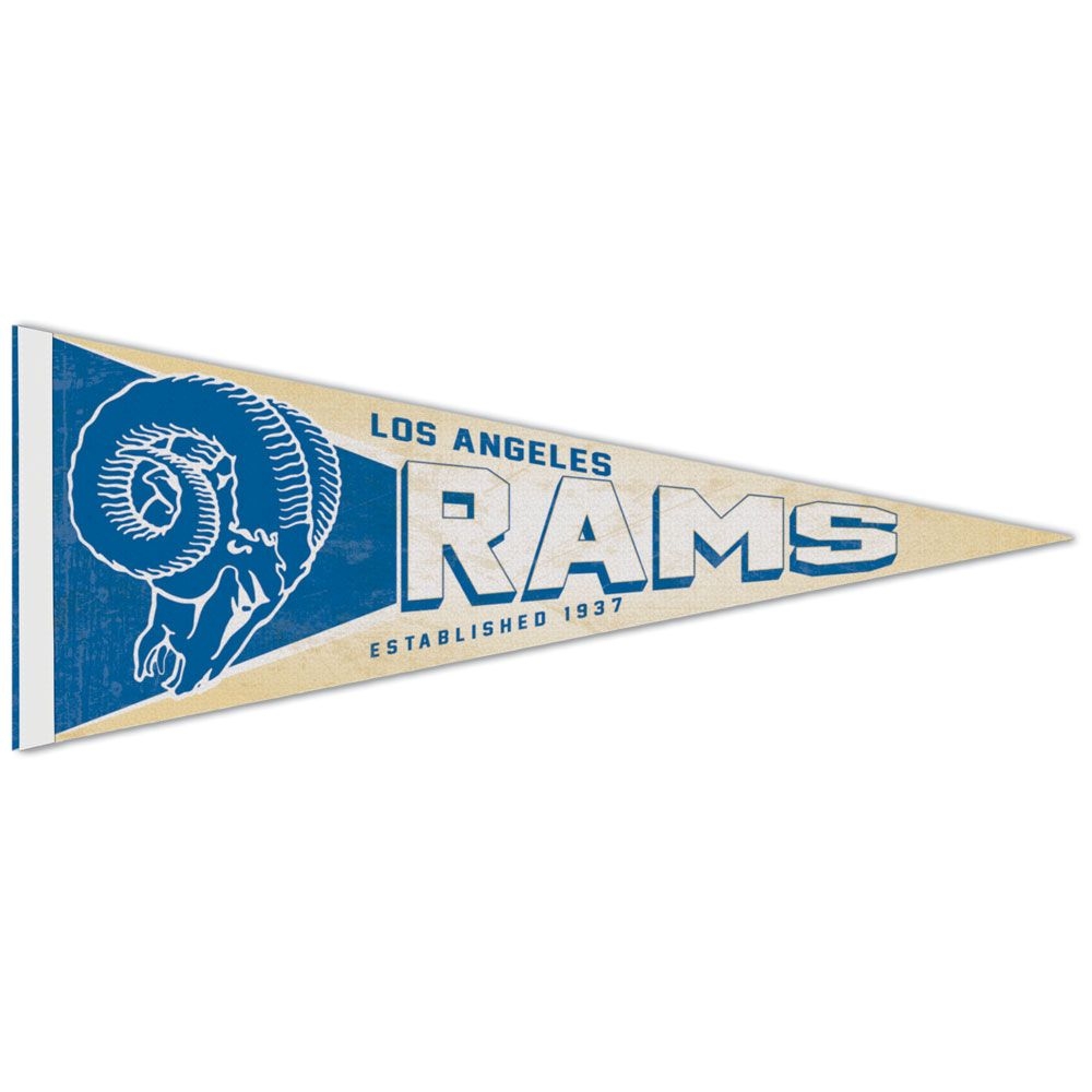 Los Angeles Rams Premium Throwback NFL Pennant