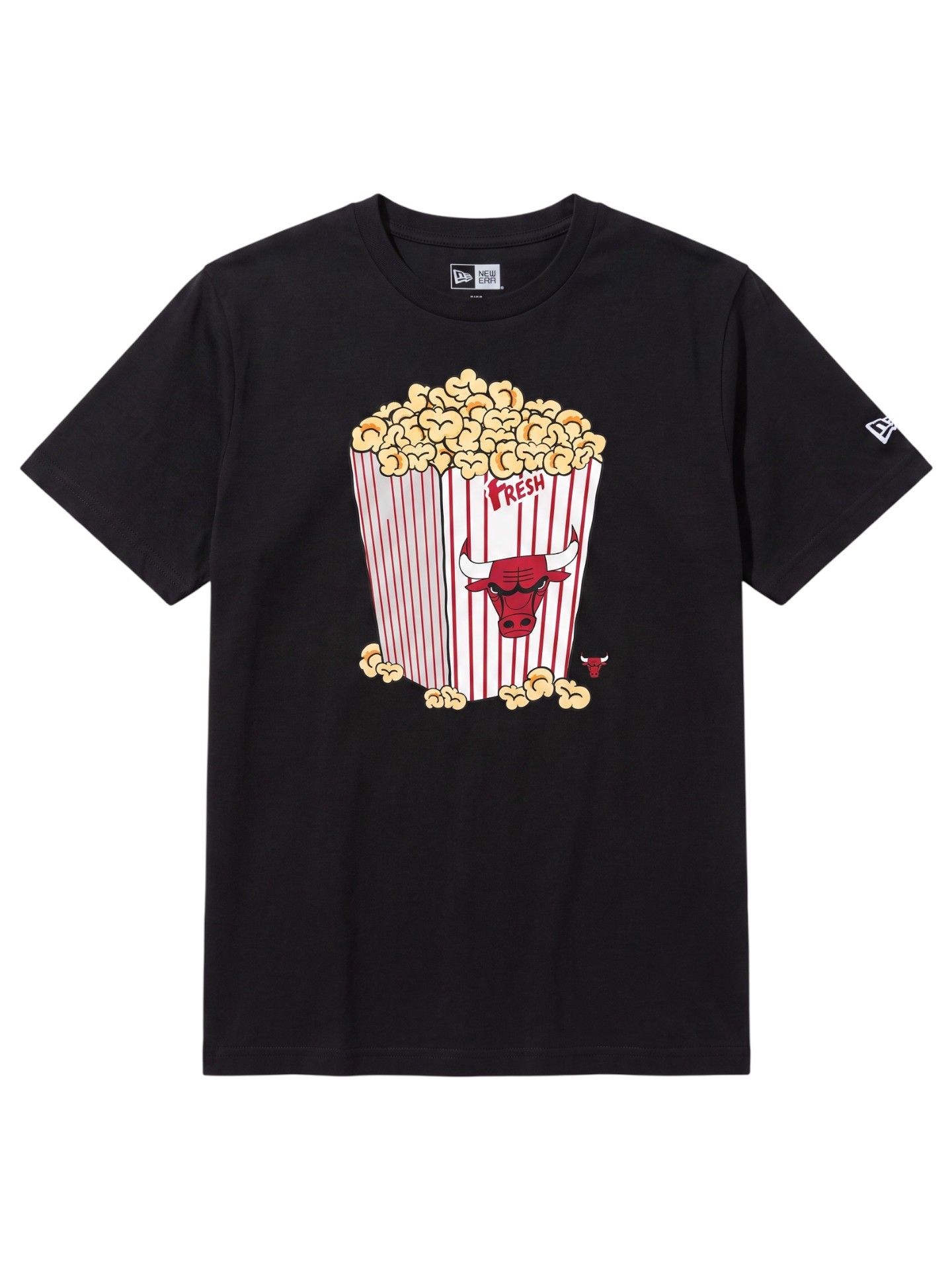 Chicago Bulls Popcorn Oversized NBA T-Shirt Schwarz