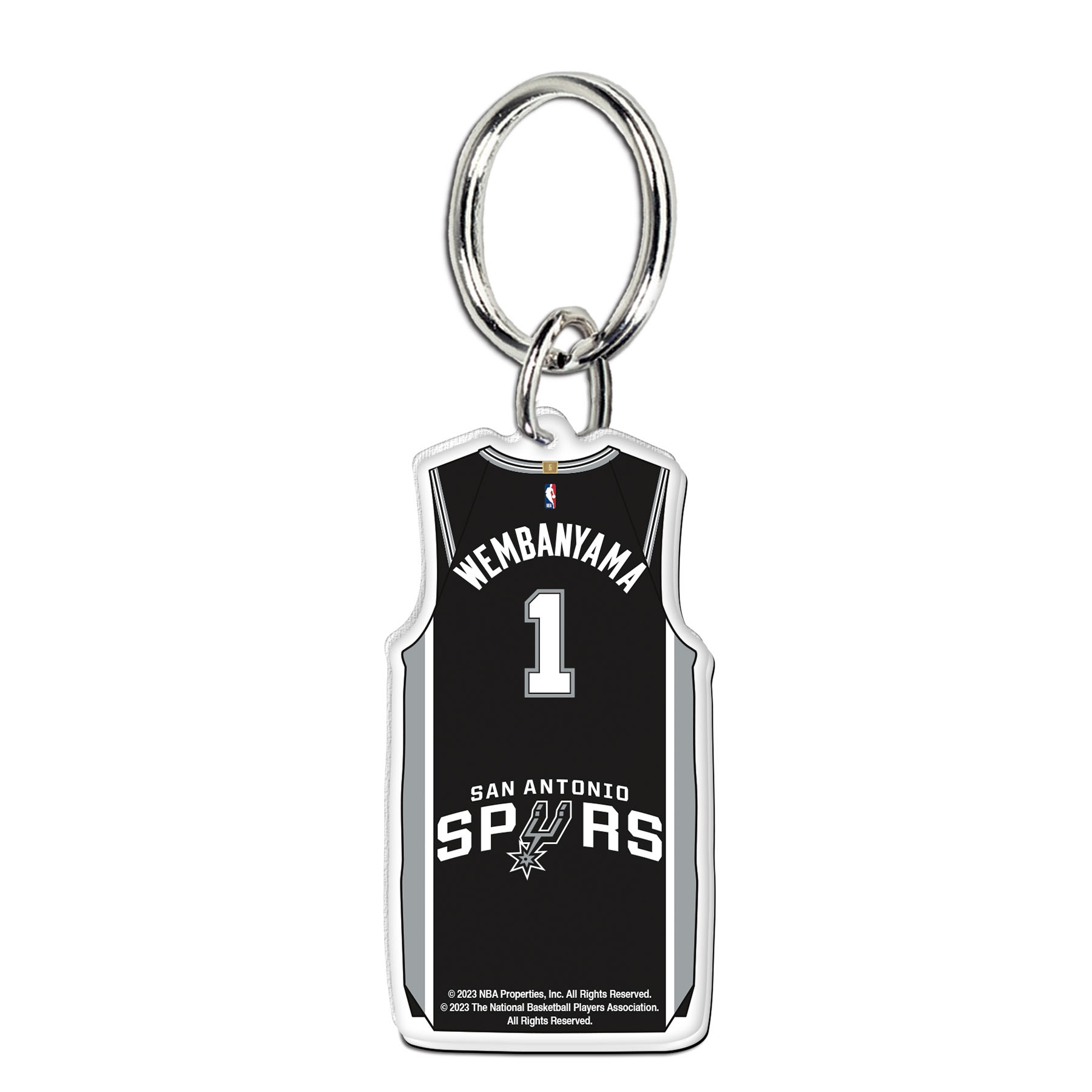 NBA Acryl Jersey Schlüsselanhänger Victor Wembanyama #1 San Antonio Spurs