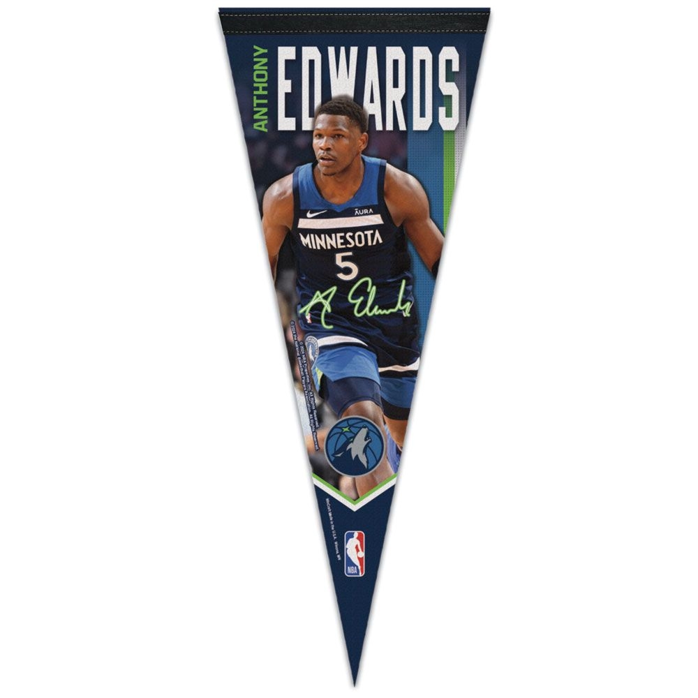 Anthony Edwards Minnesota Timberwolves WinCraft Premium NBA Wimpel