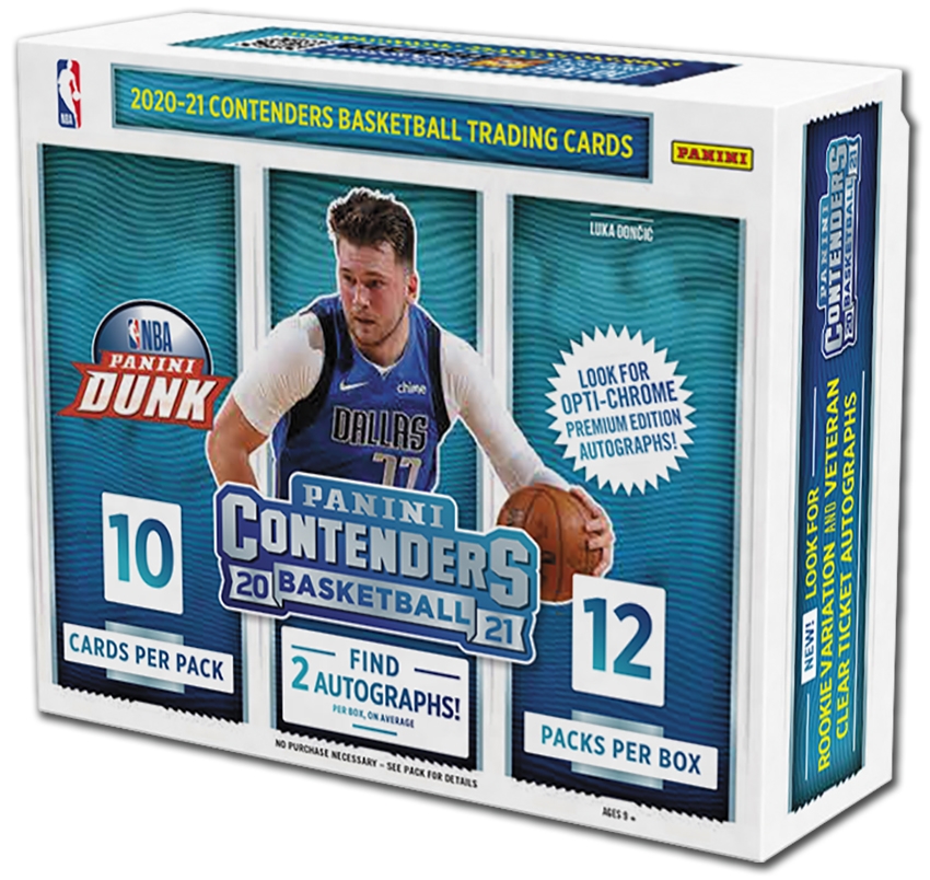 2020/21 Panini Contenders Basketball Hobby Box NBA