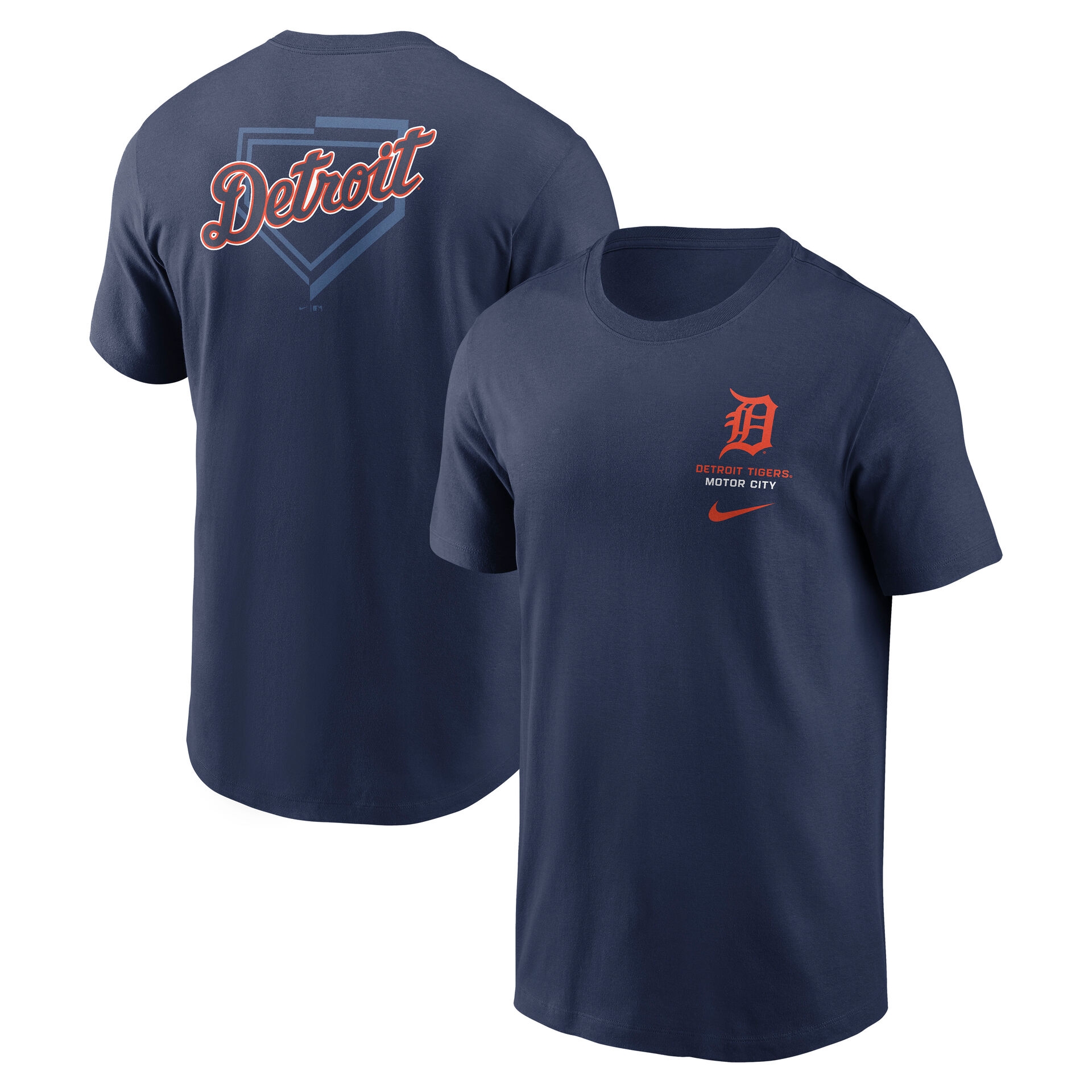 Detroit Tigers Primetime 2-Hit T-Shirt Navy