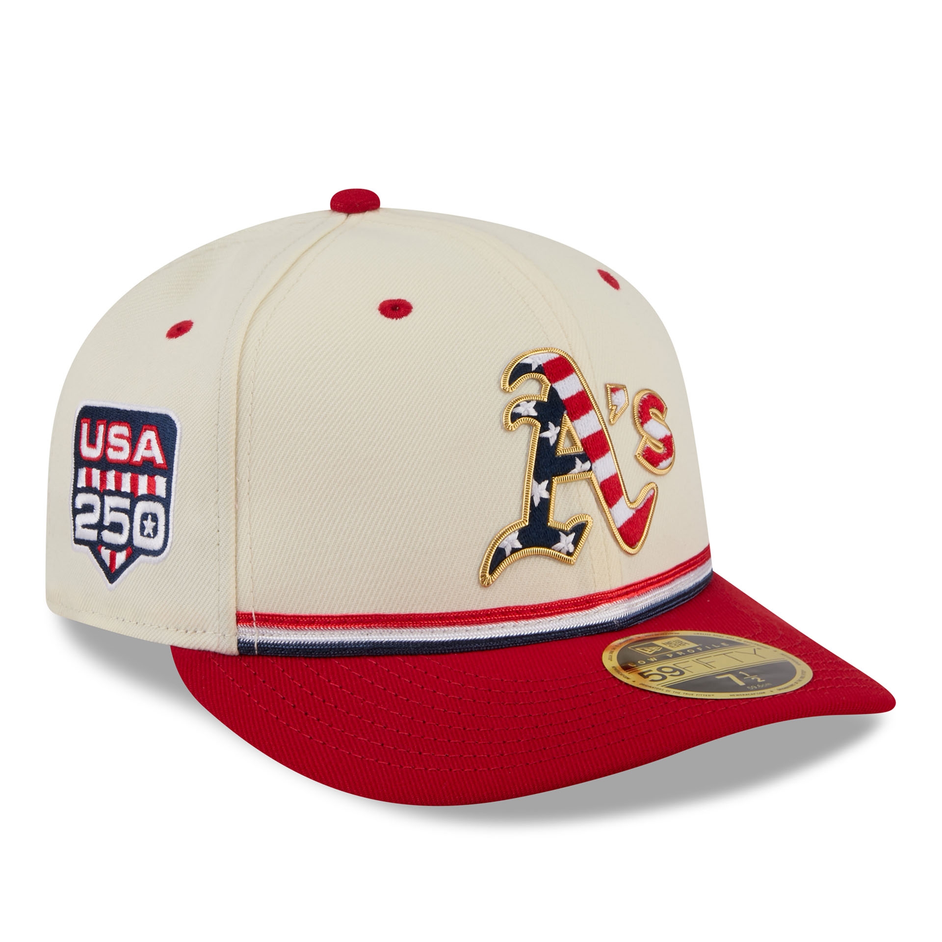 Athletics 2026 4th of July USA 250 Low Profile 59FIFTY Fitted MLB Cap