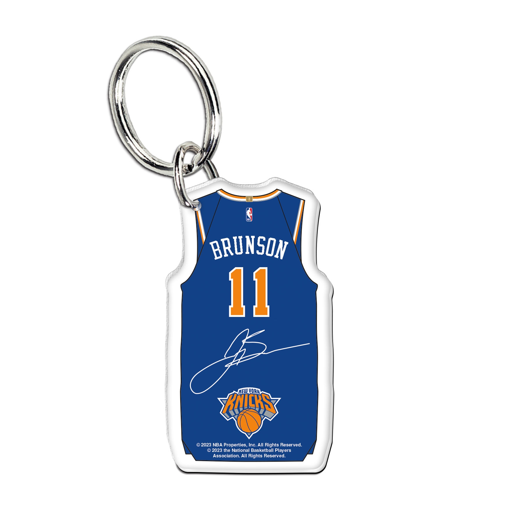 NBA Acryl Jersey Schlüsselanhänger Jalen Brunson #11 New York Knicks