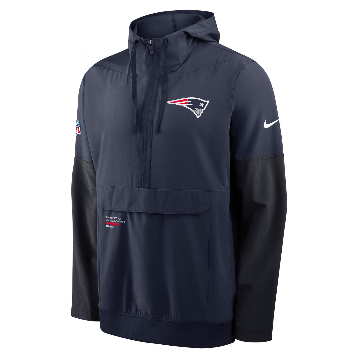 Nike New England Patriots Sideline Half-Zip Anorak NFL Jacke Navy Nike New England Patriots Sideline Half-Zip Anorak NFL Jacke Navy