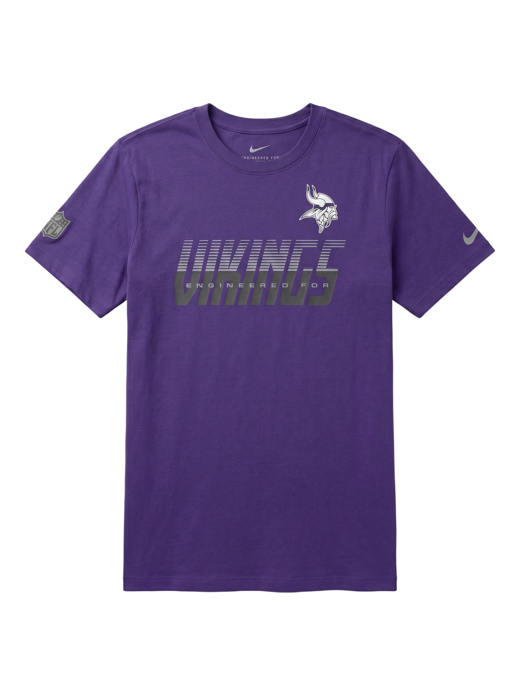 Minnesota Vikings 2026 NFL Sideline Team Issue Dri-Fit T-Shirt Lila