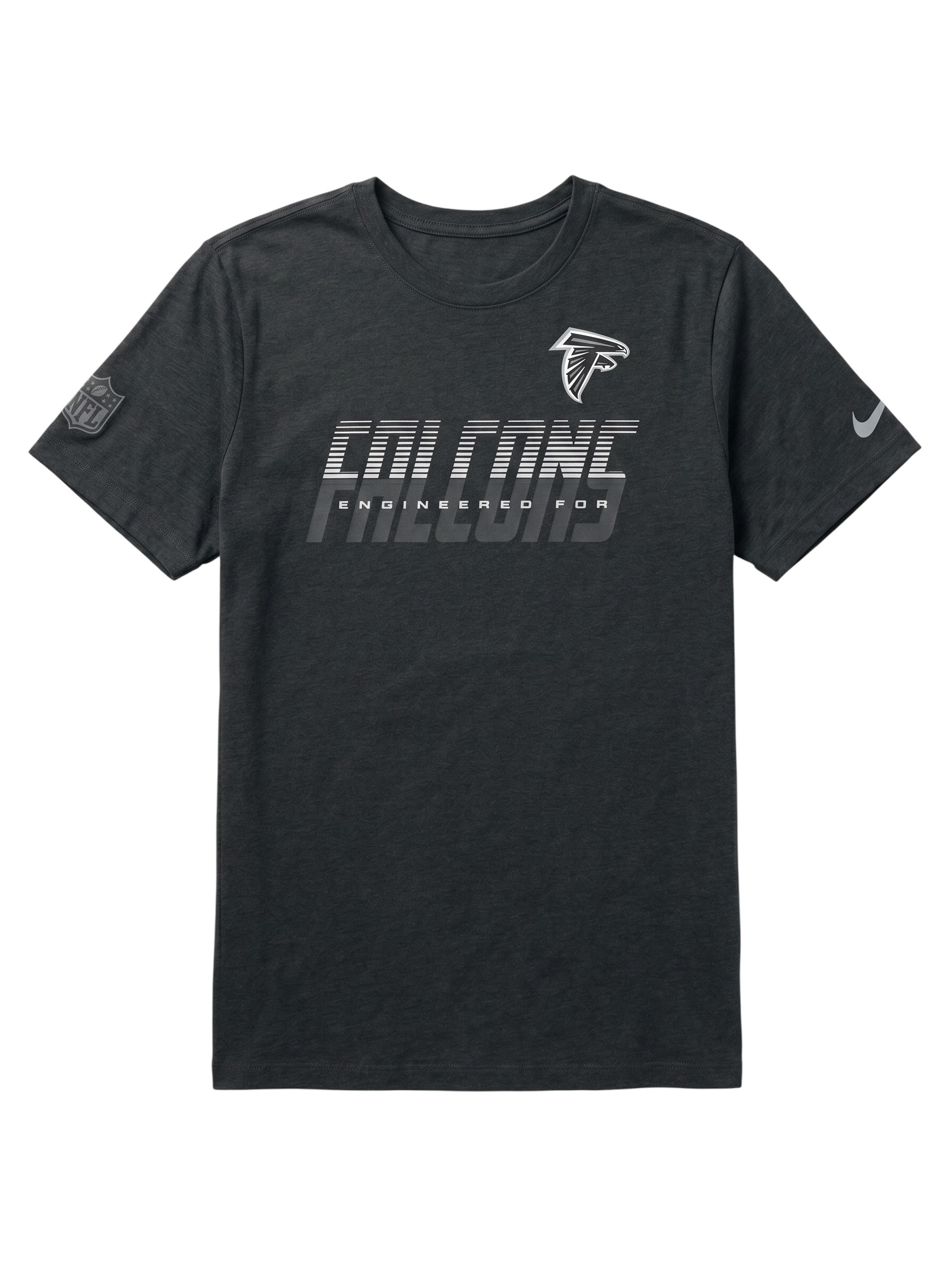 Atlanta Falcons 2026 NFL Sideline Team Issue Dri-Fit T-Shirt Schwarz