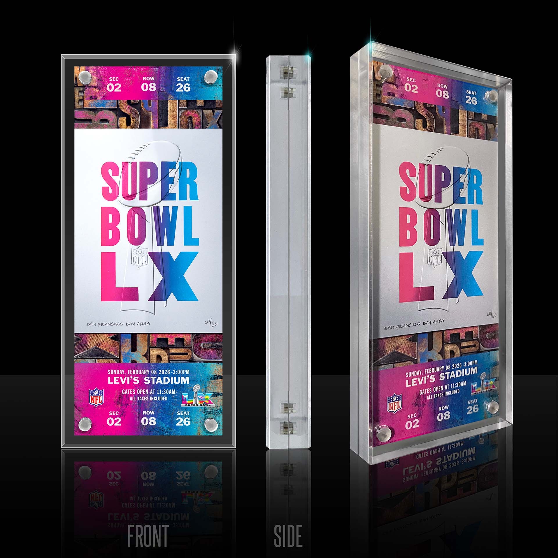 Super Bowl LX Official Replica Game Ticket