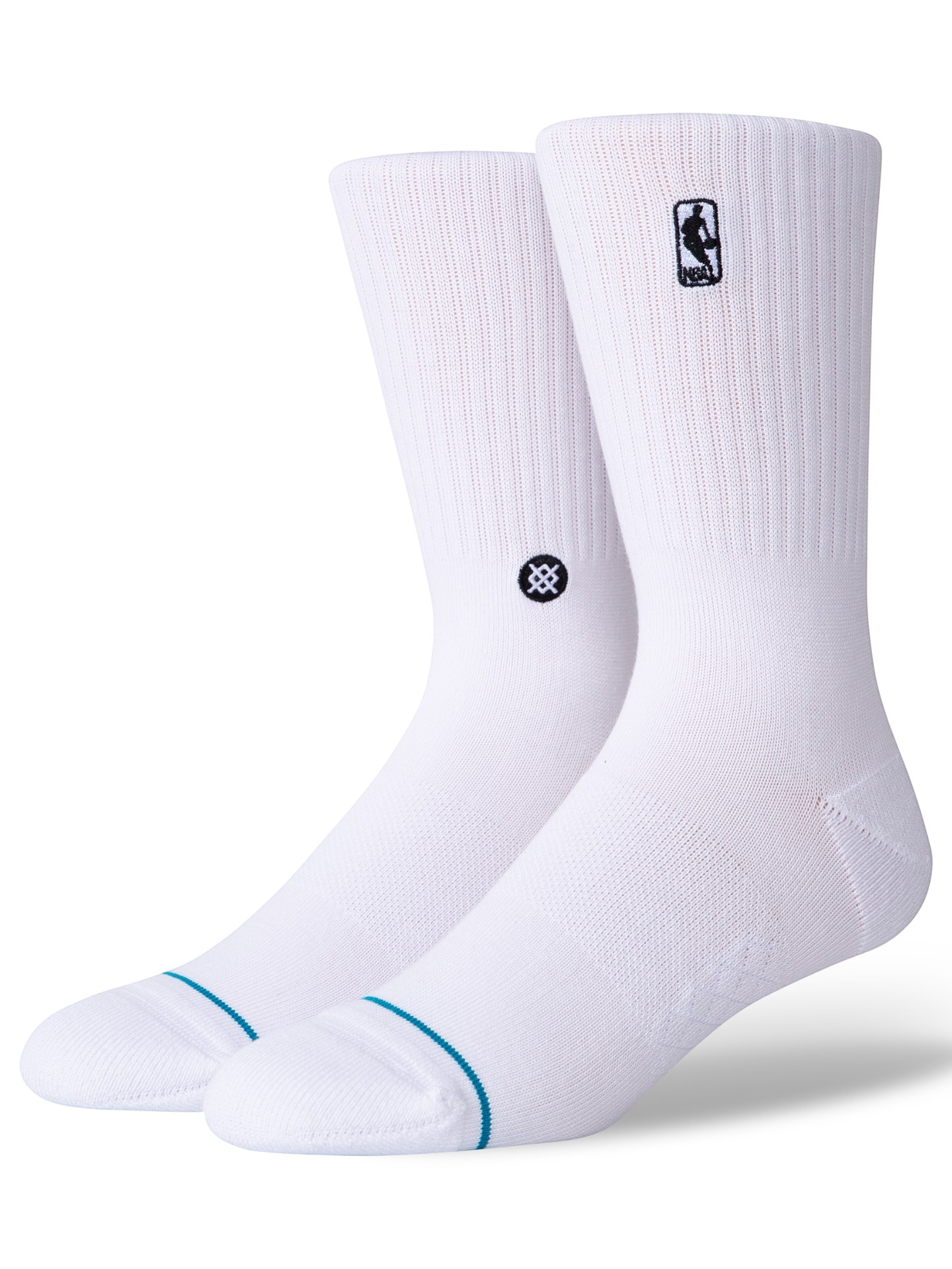 NBA Logoman Crew Socken Weiß