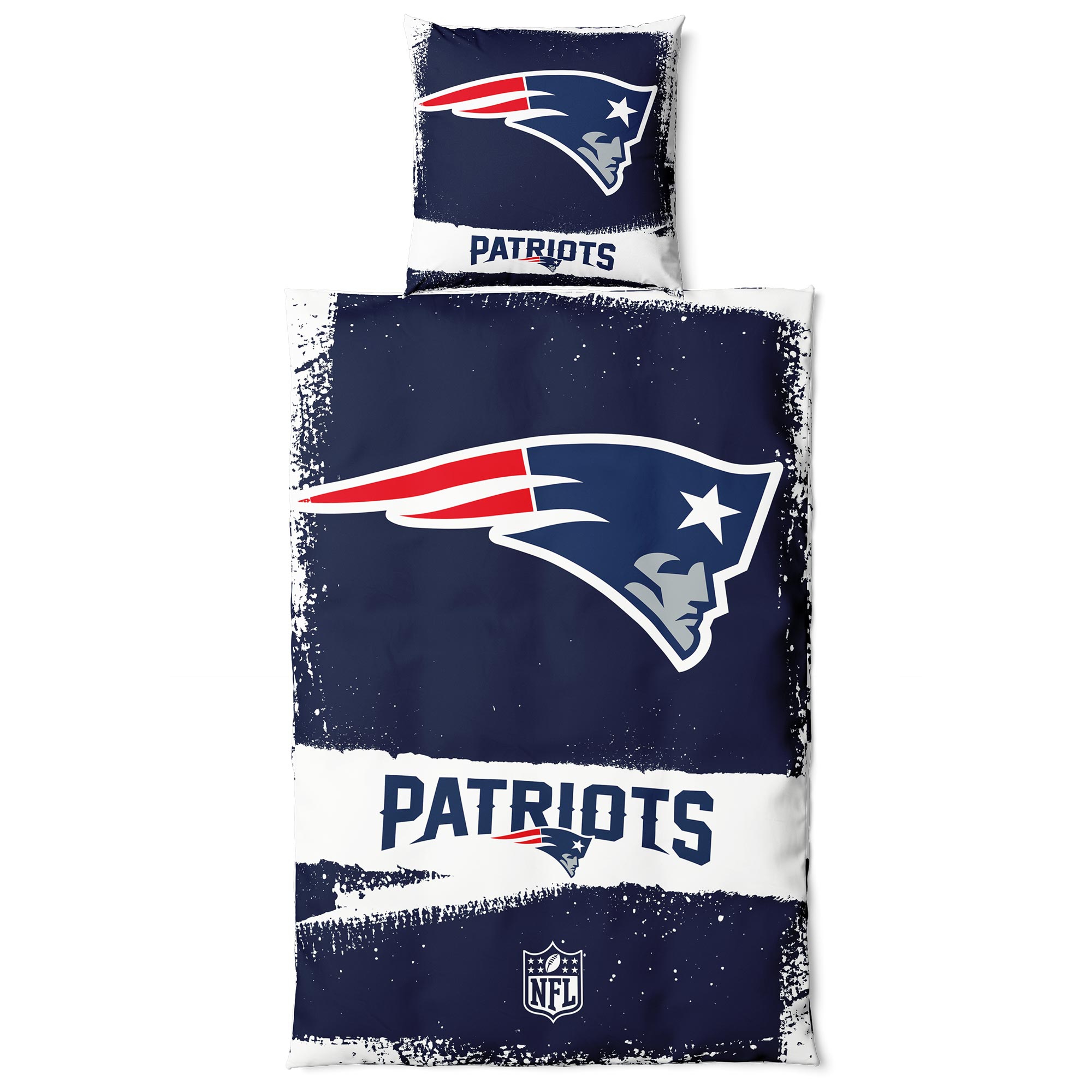 New England Patriots Raw NFL Bedding Set
