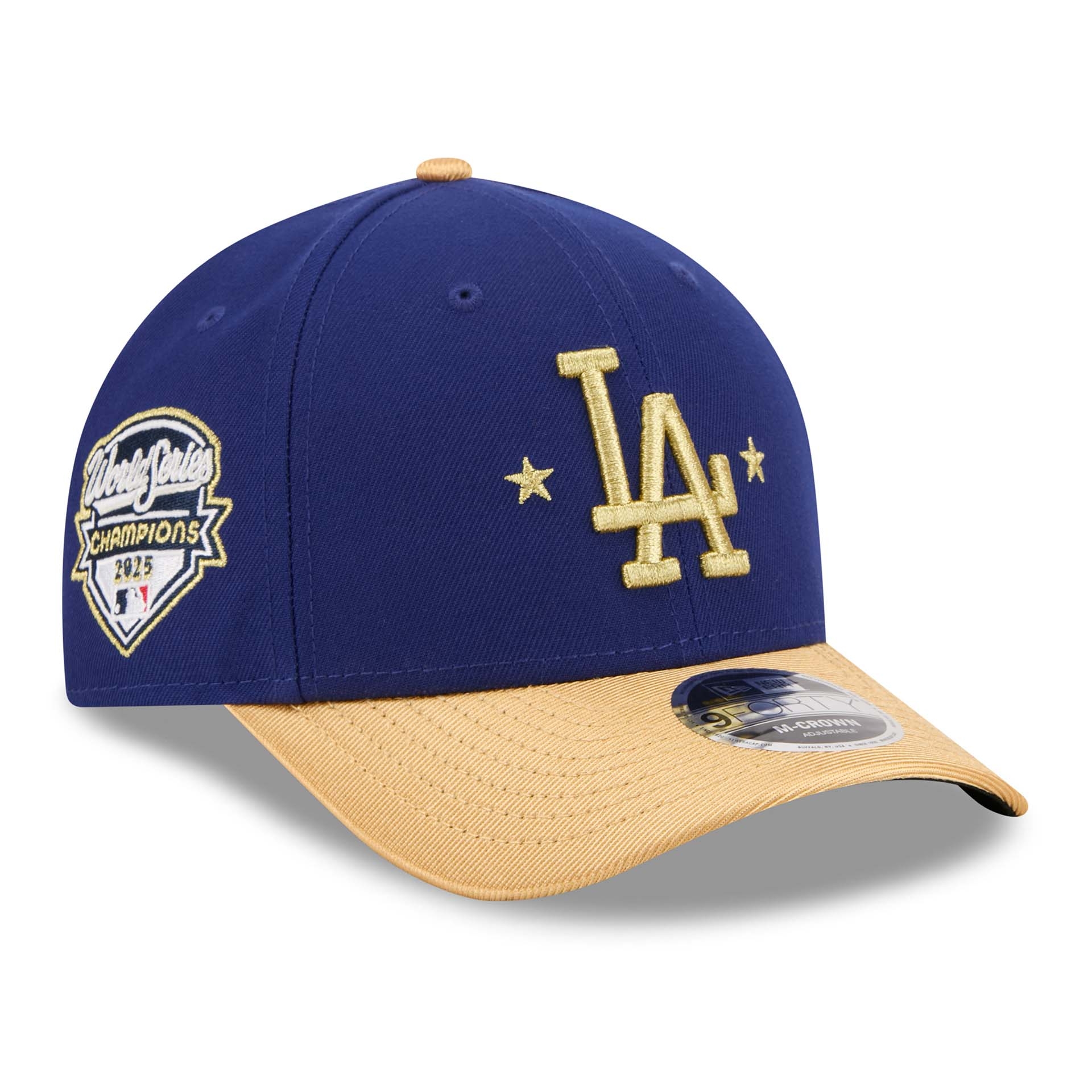 Los Angeles Dodgers Gold 2025 World Series Champions 9FORTY Adjustable MLB Cap
