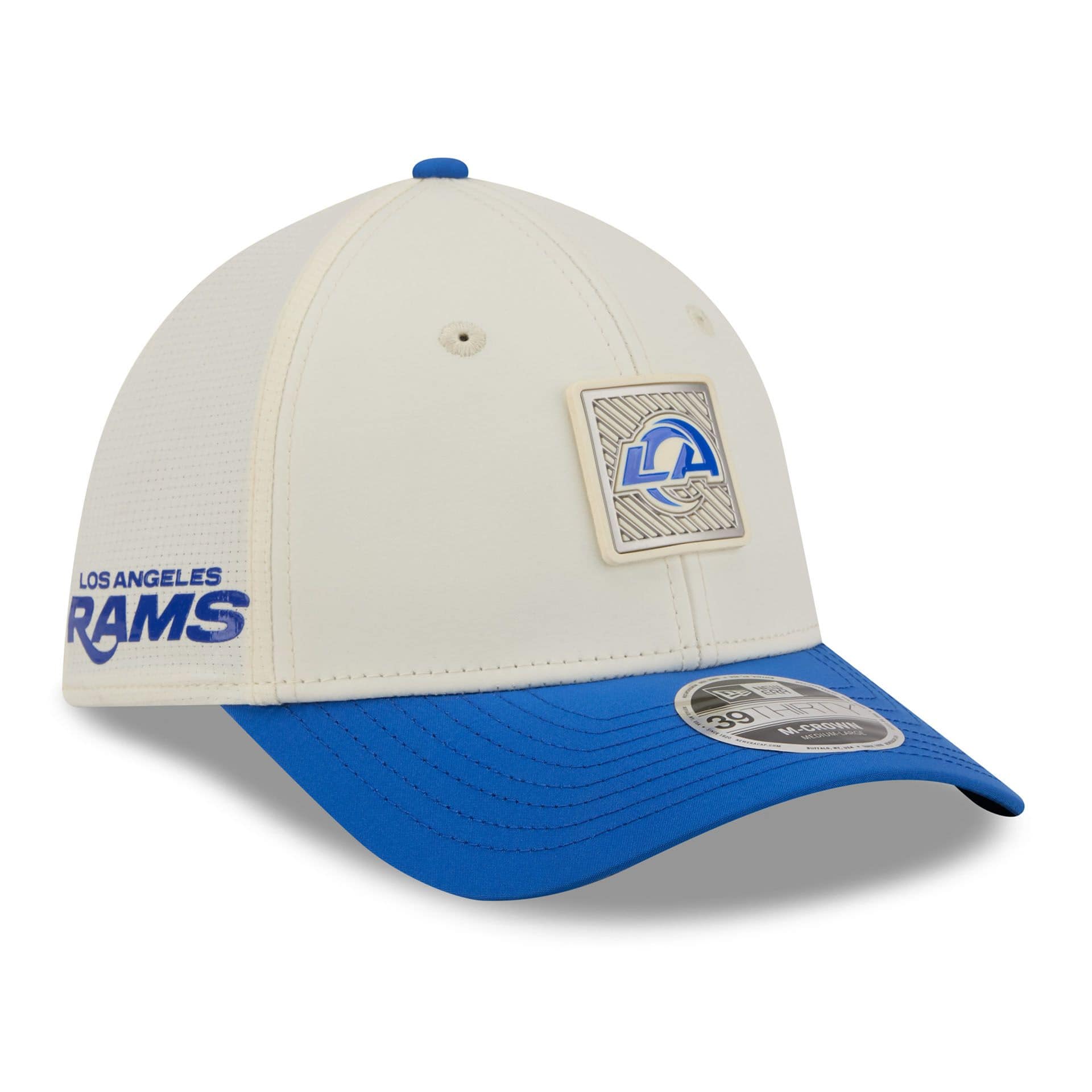 Los Angeles Rams 2026 NFL Training Camp 39THIRTY Flex Cap Cream/Blue