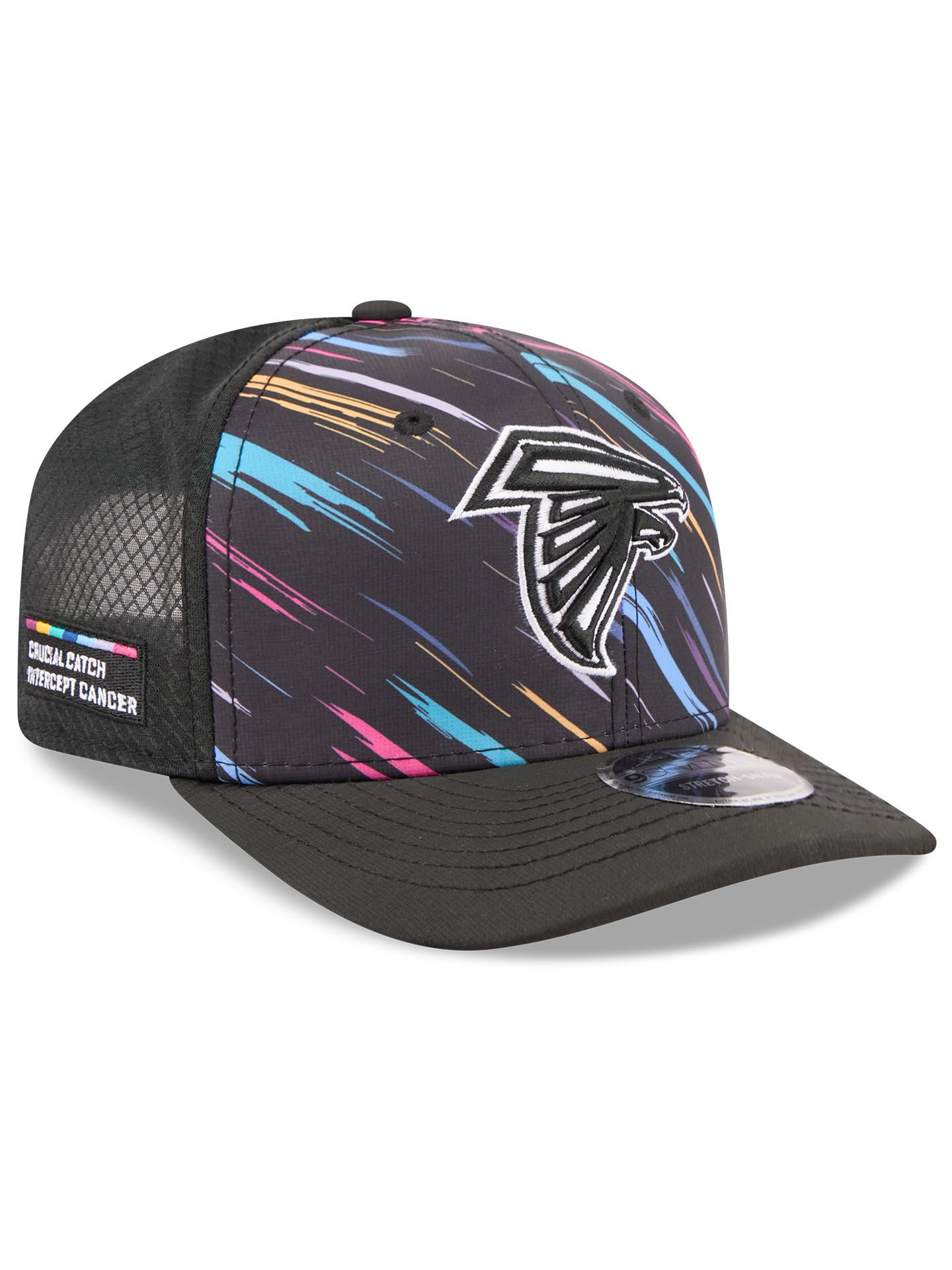 Atlanta Falcons 2026 NFL Crucial Catch 9SEVENTY Stretch-Snap Trucker Cap