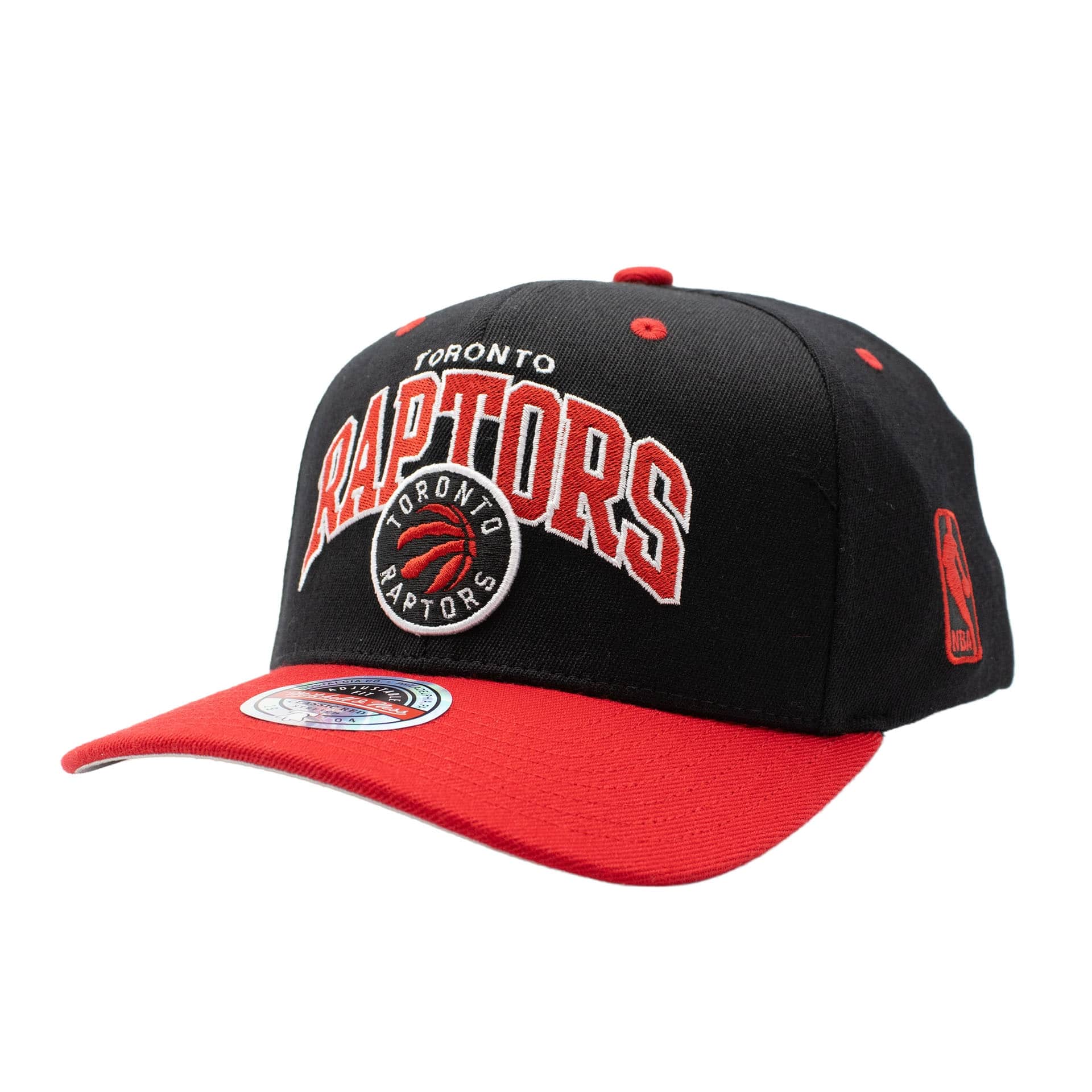 Toronto Raptors Team Arch Classic Red Stretch-Snap NBA Cap Schwarz