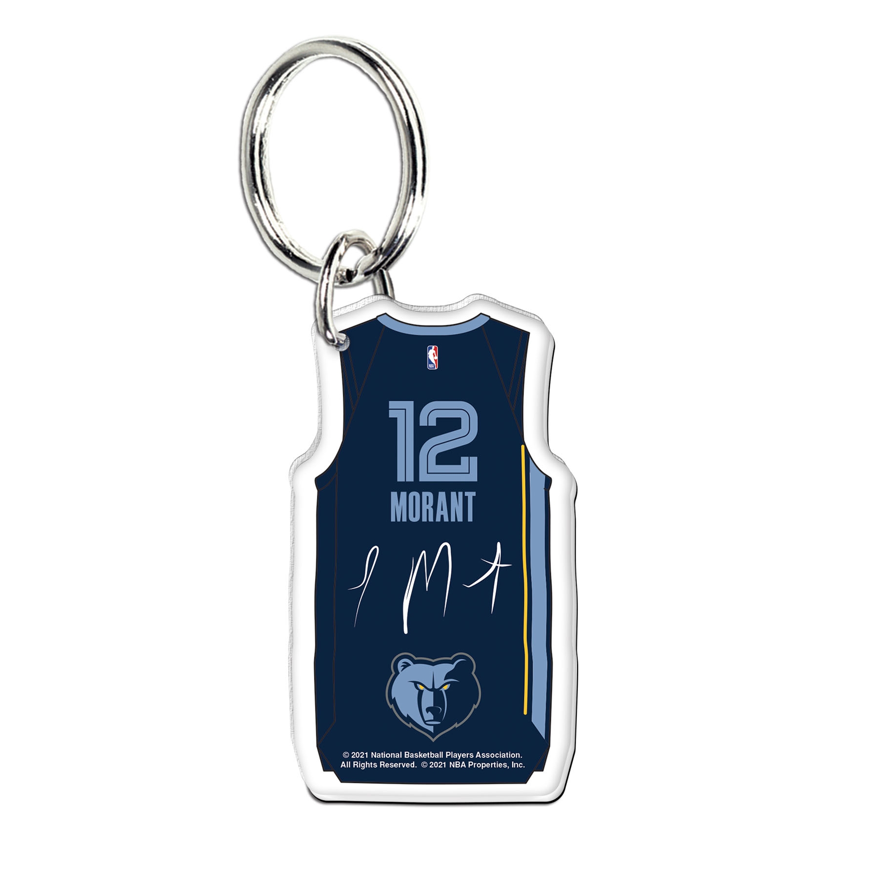 NBA Acryl Jersey Schlüsselanhänger Ja Morant #12 Memphis Grizzlies