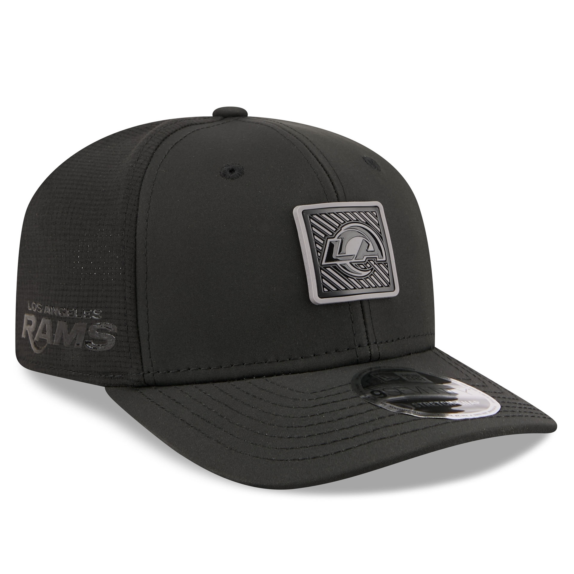 Los Angeles Rams Black 2026 NFL Training Camp 9SEVENTY Stretch-Snap Cap Black