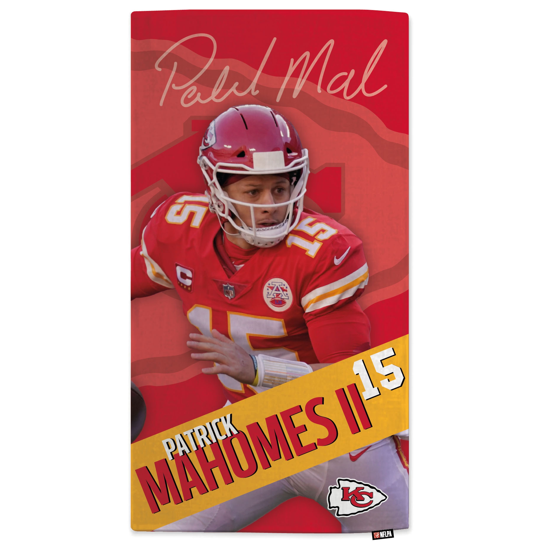 Patrick Mahomes Kansas City Chiefs NFL Beach Towel